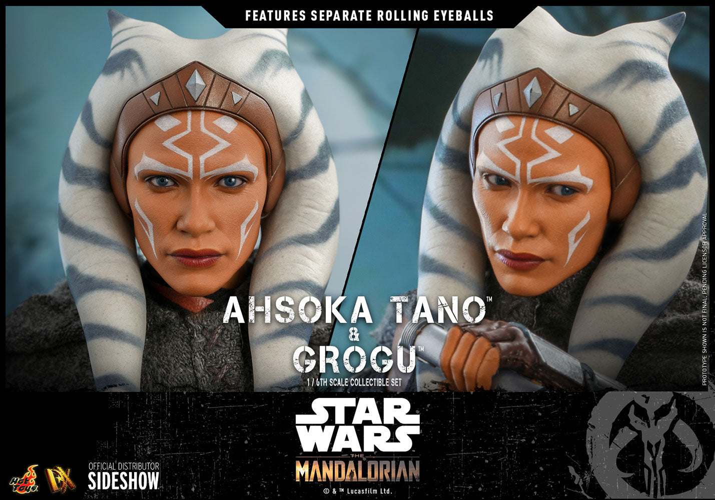 Ahsoka Tano and Grogu Sixth Scale Figure Set