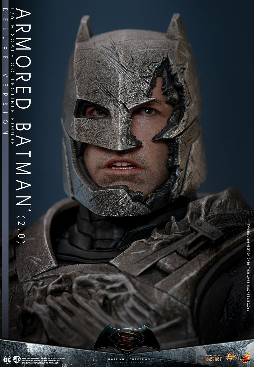 BvS Dawn of Justice Armored Batman 2.0 Deluxe 1/6 Scale Figure MMS743D6