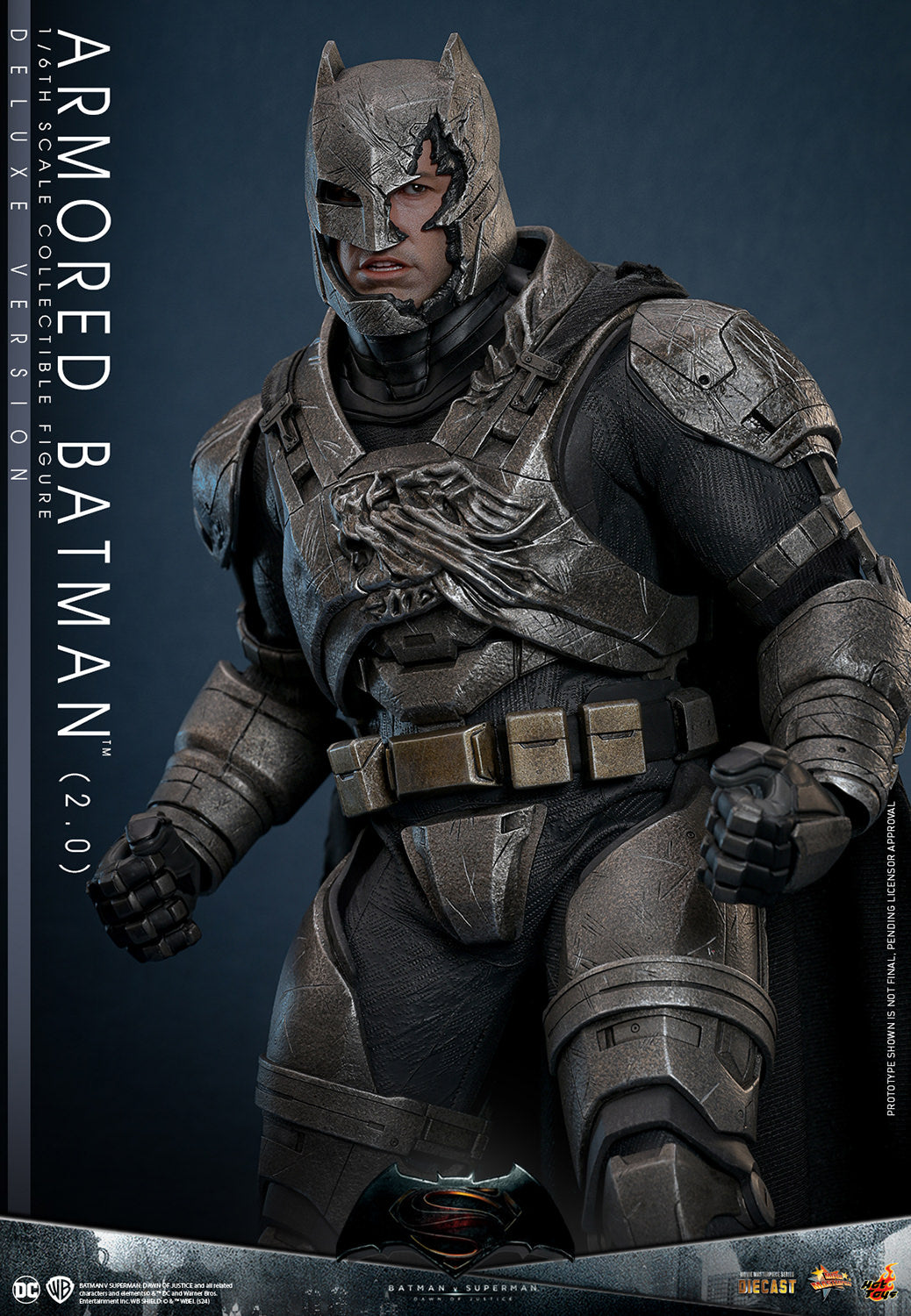 BvS Dawn of Justice Armored Batman 2.0 Deluxe 1/6 Scale Figure MMS743D6