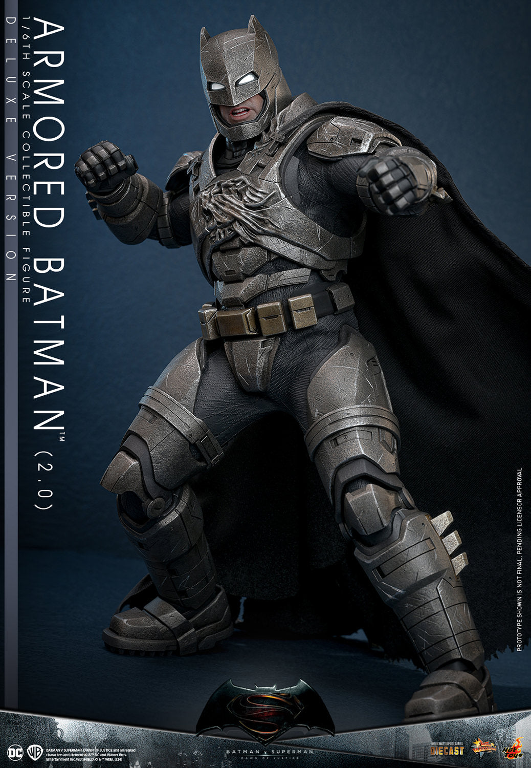 BvS Dawn of Justice Armored Batman 2.0 Deluxe 1/6 Scale Figure MMS743D6