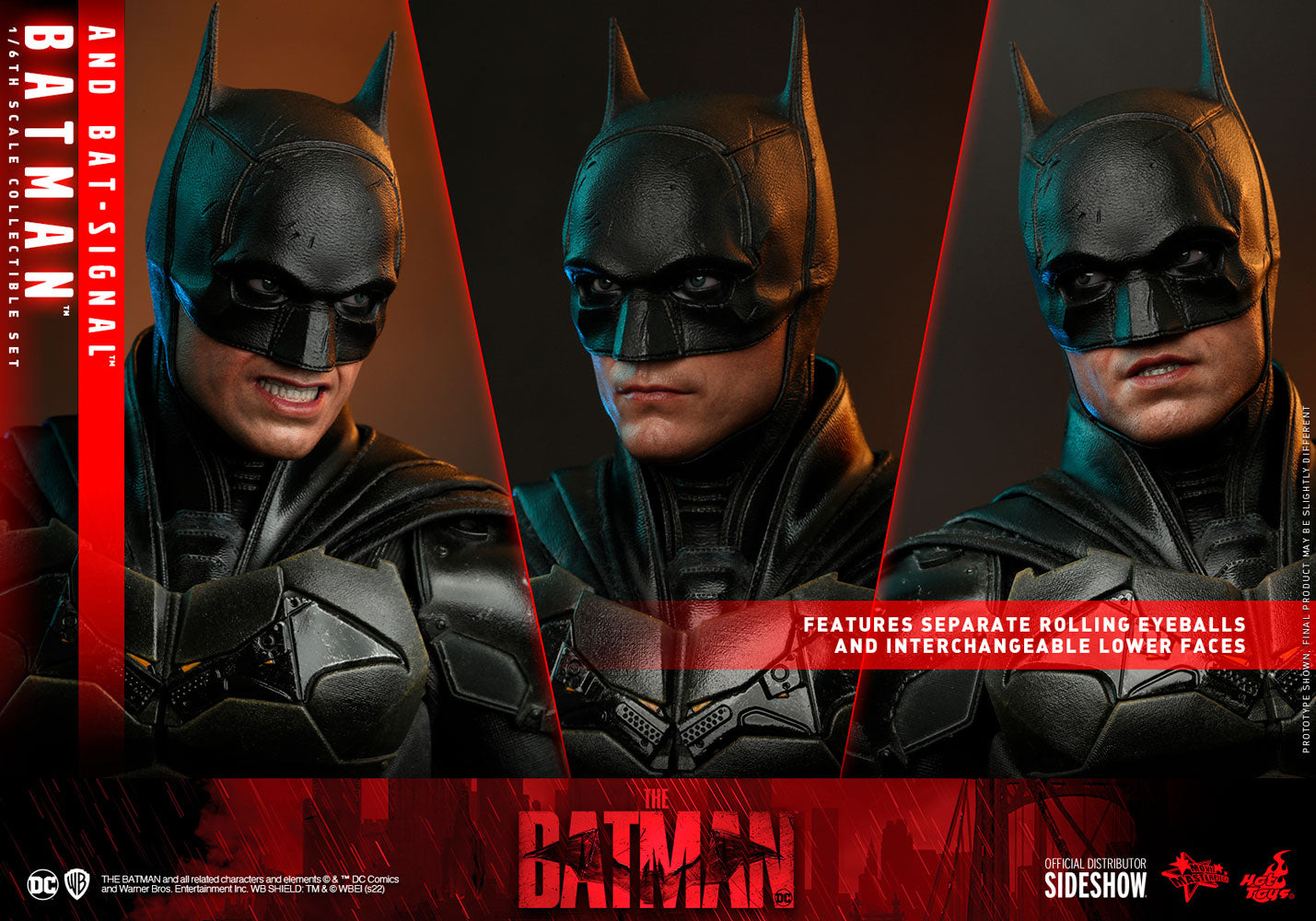 Hot Toys Batman and Bat-Signal Collectible Set
