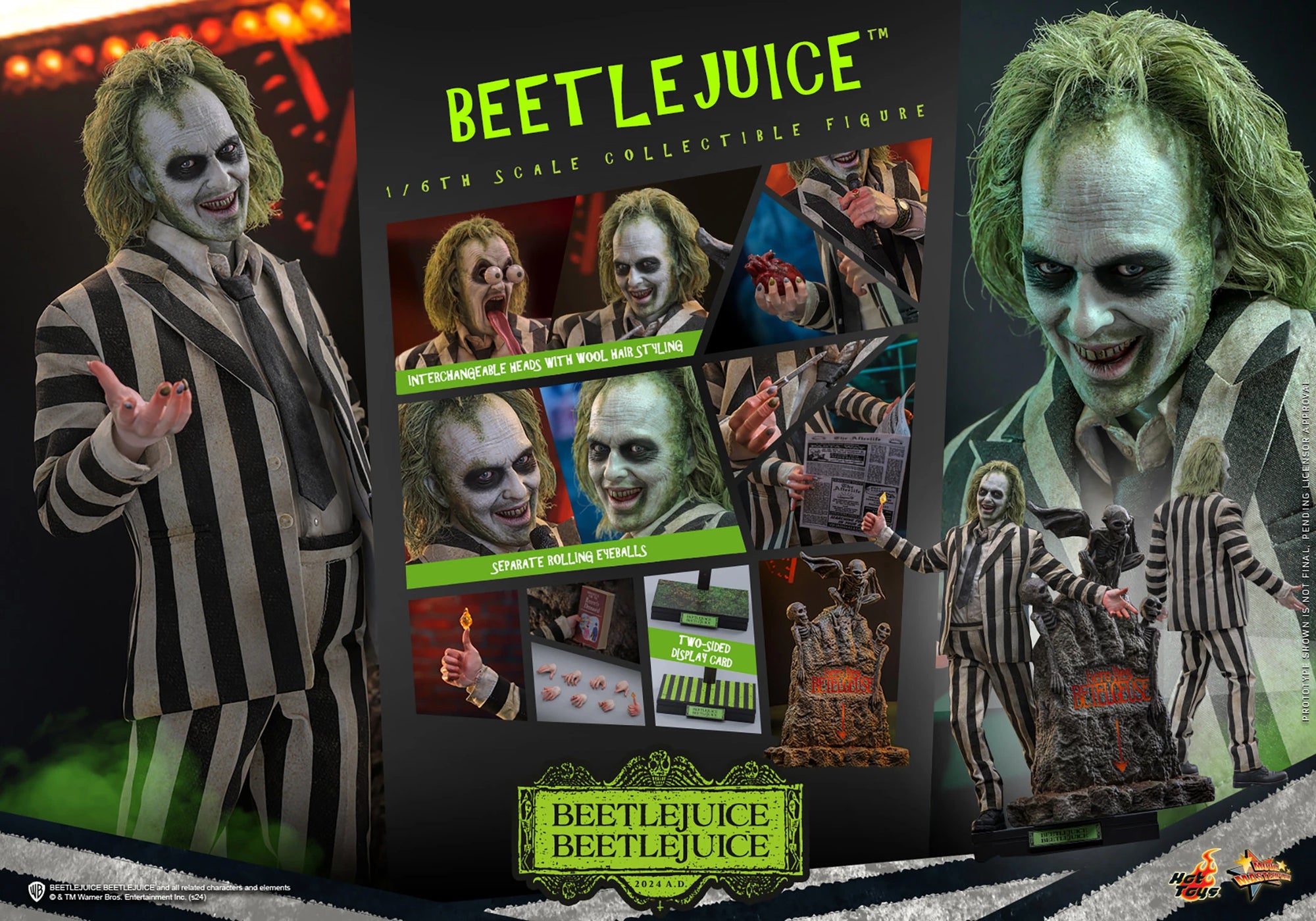Beetlejuice MMS767 Michael Keaton 1/6 Scale Figure