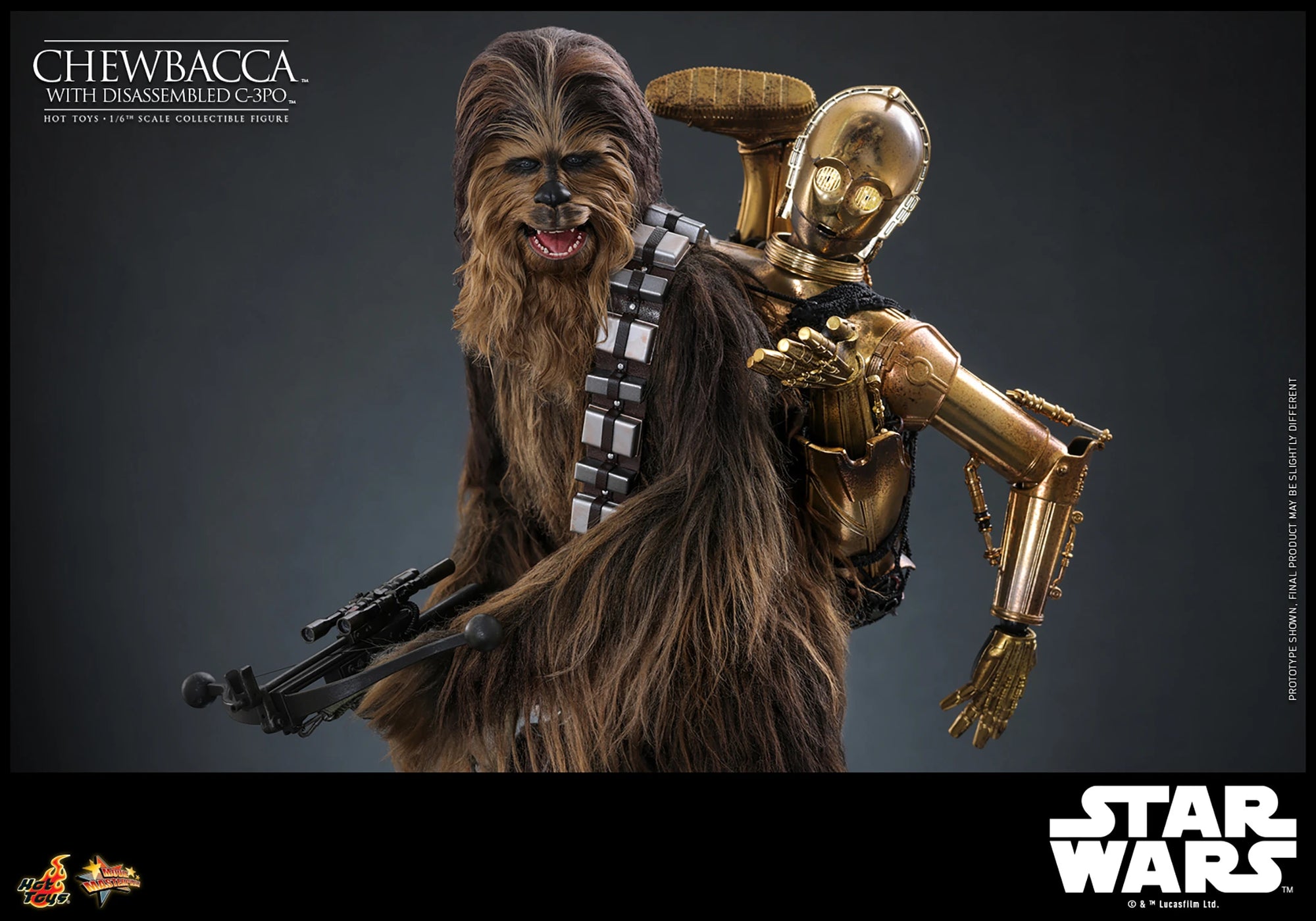 Star Wars Chewbacca with Disassembled C-3PO™ Sixth Scale Figure - Collectors Row Inc.