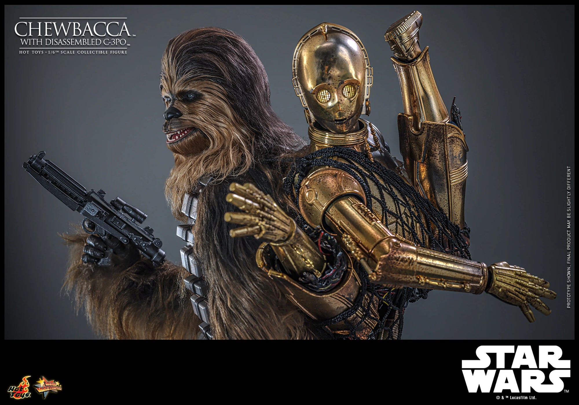 Star Wars Chewbacca with Disassembled C-3PO™ Sixth Scale Figure - Collectors Row Inc.