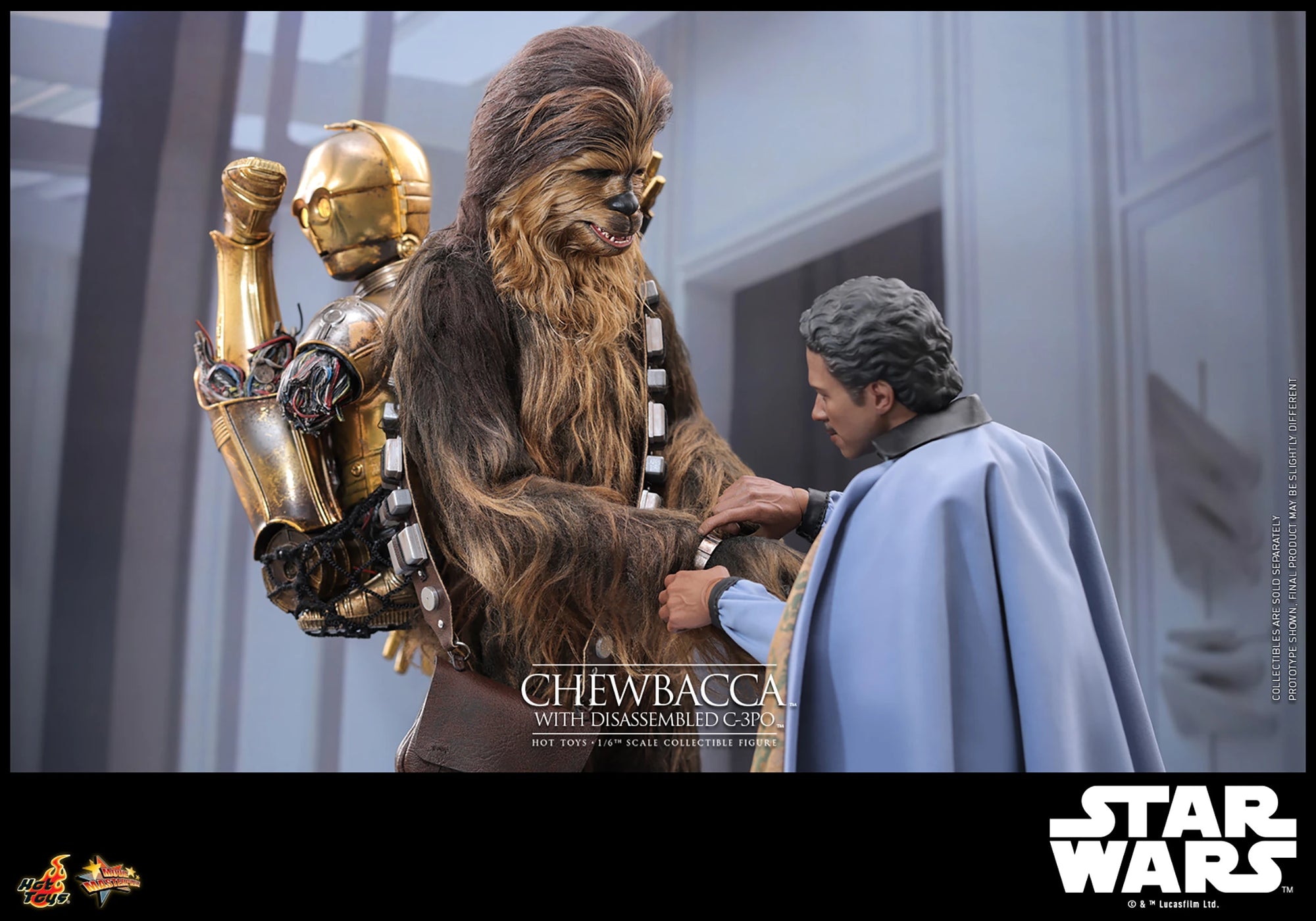 Star Wars Chewbacca with Disassembled C-3PO™ Sixth Scale Figure - Collectors Row Inc.