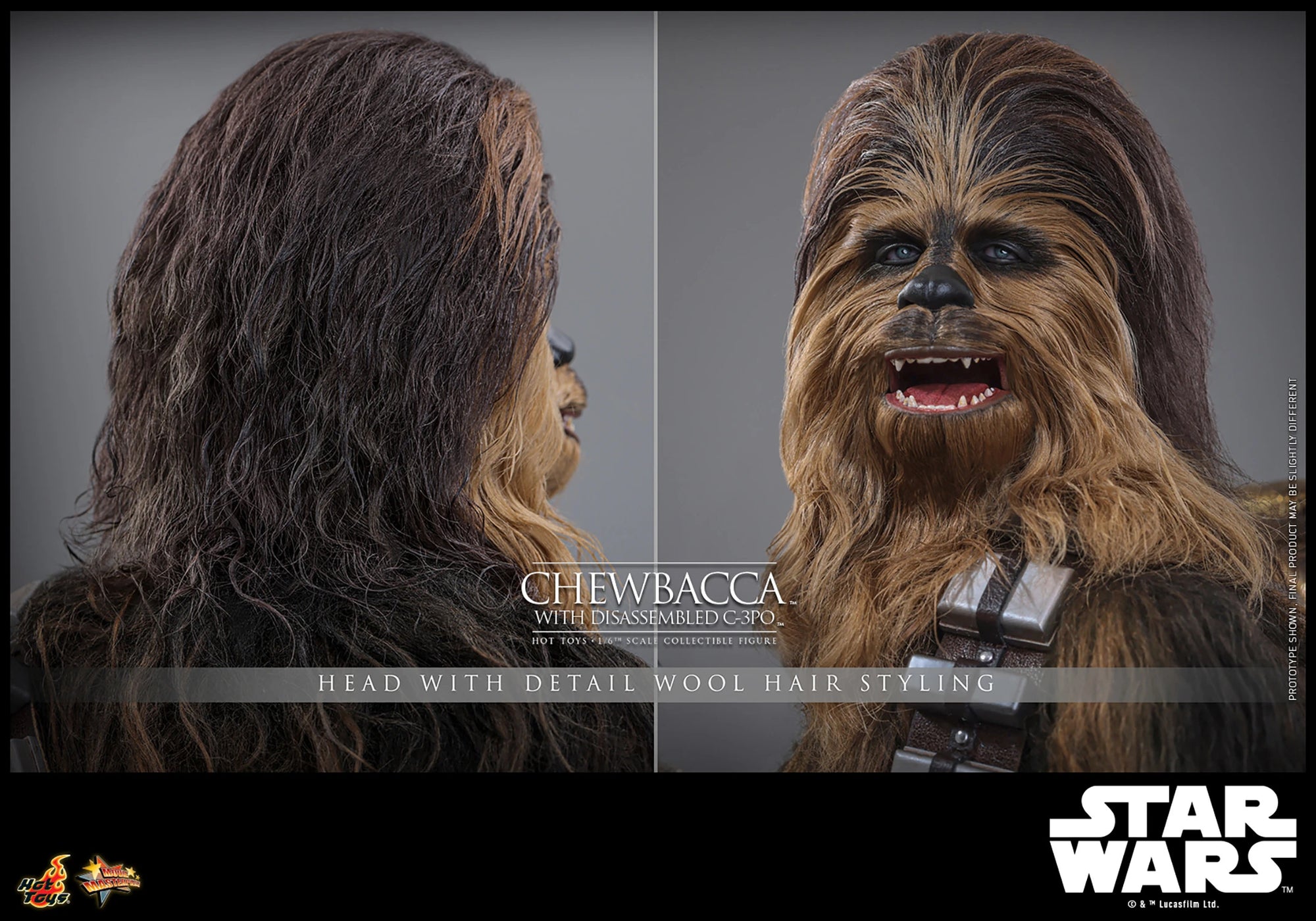 Star Wars Chewbacca with Disassembled C-3PO™ Sixth Scale Figure - Collectors Row Inc.