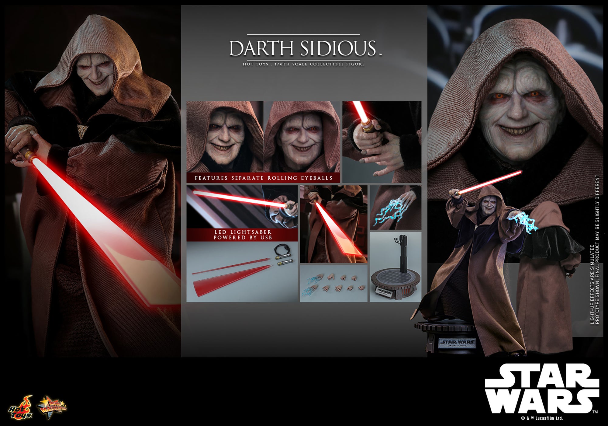 Hot Toys Darth Sidious™ Sixth Scale Figure