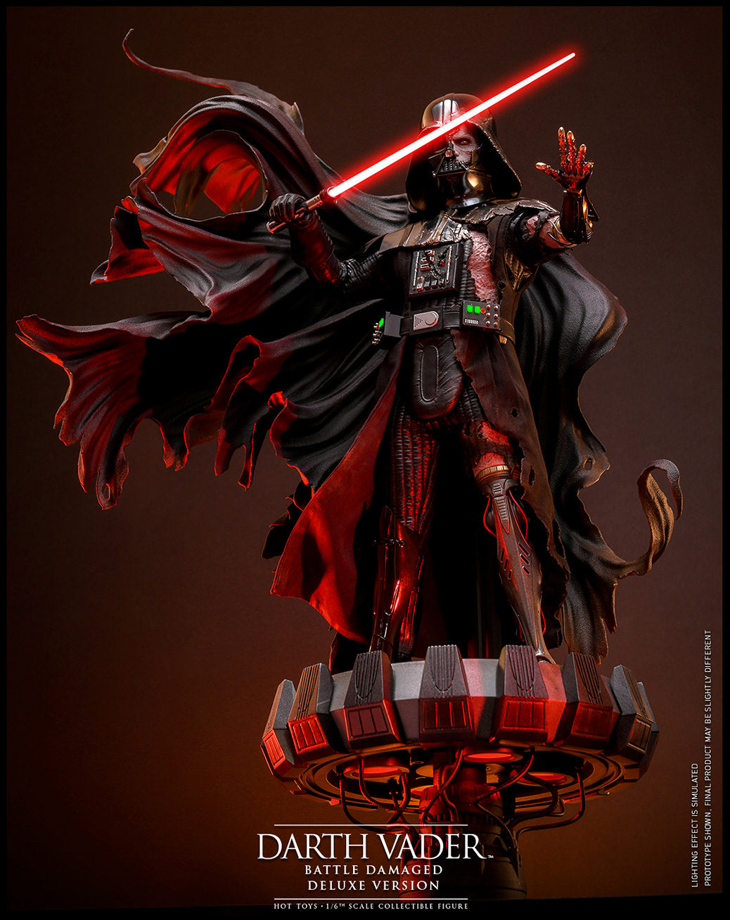 Star Wars Darth Vader DX45 Battle Damaged Deluxe Version ⅙ Scale Figure - Collectors Row Inc.