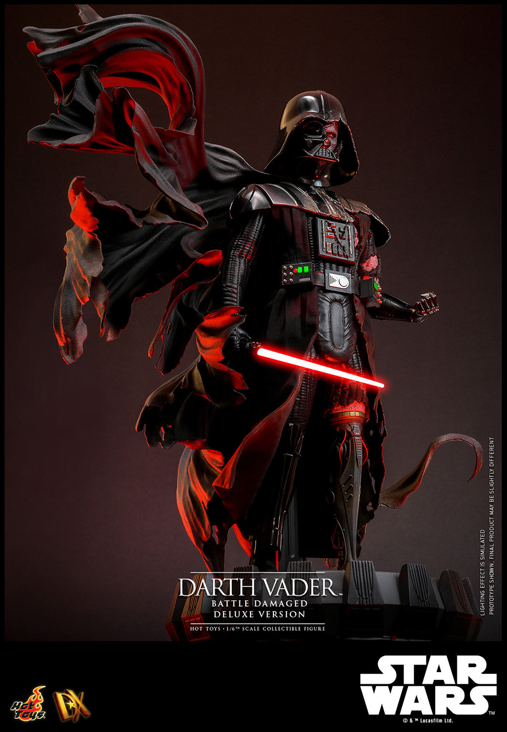 Star Wars Darth Vader DX45 Battle Damaged Deluxe Version ⅙ Scale Figure - Collectors Row Inc.