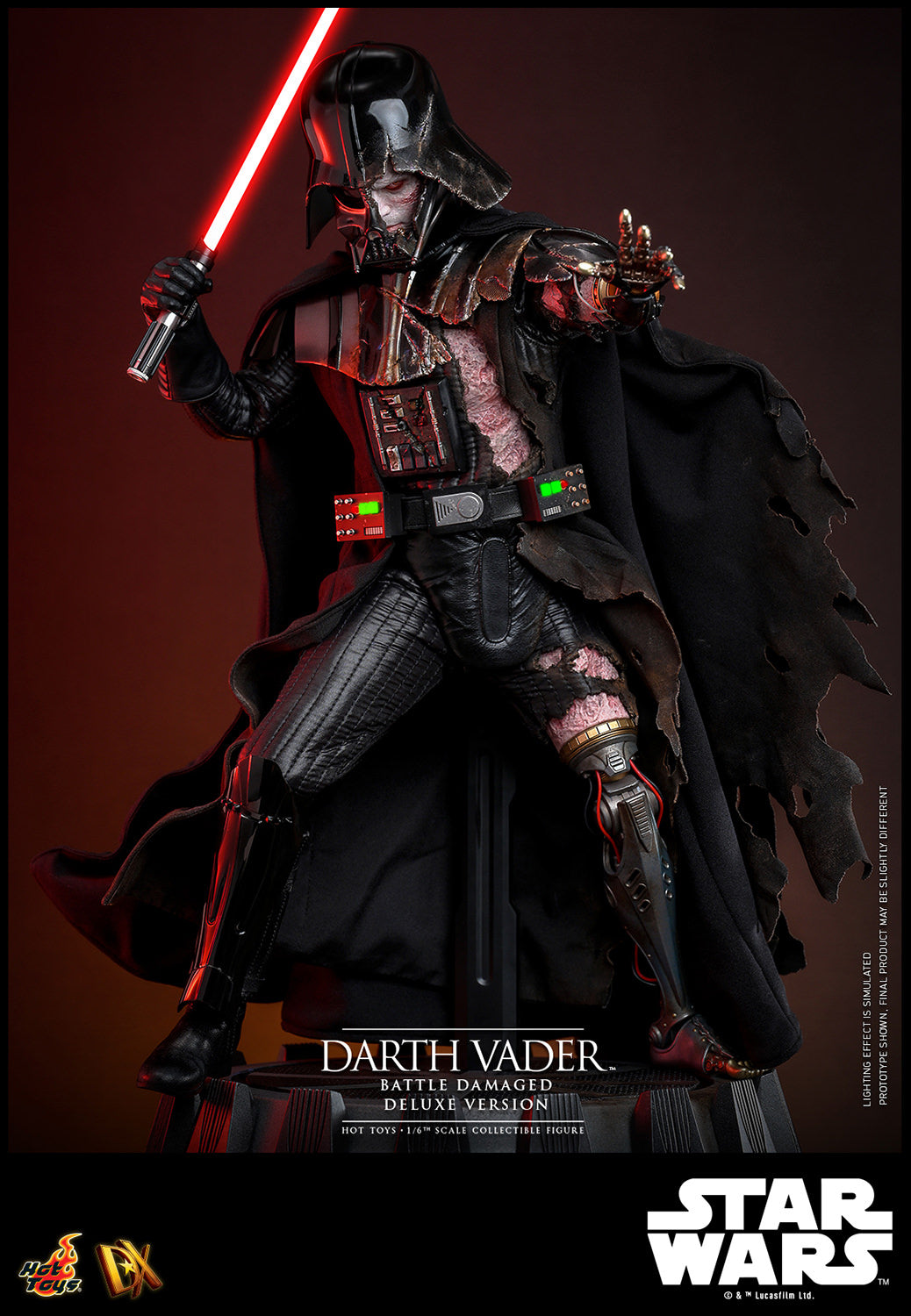 Star Wars Darth Vader DX45 Battle Damaged Deluxe Version ⅙ Scale Figure - Collectors Row Inc.