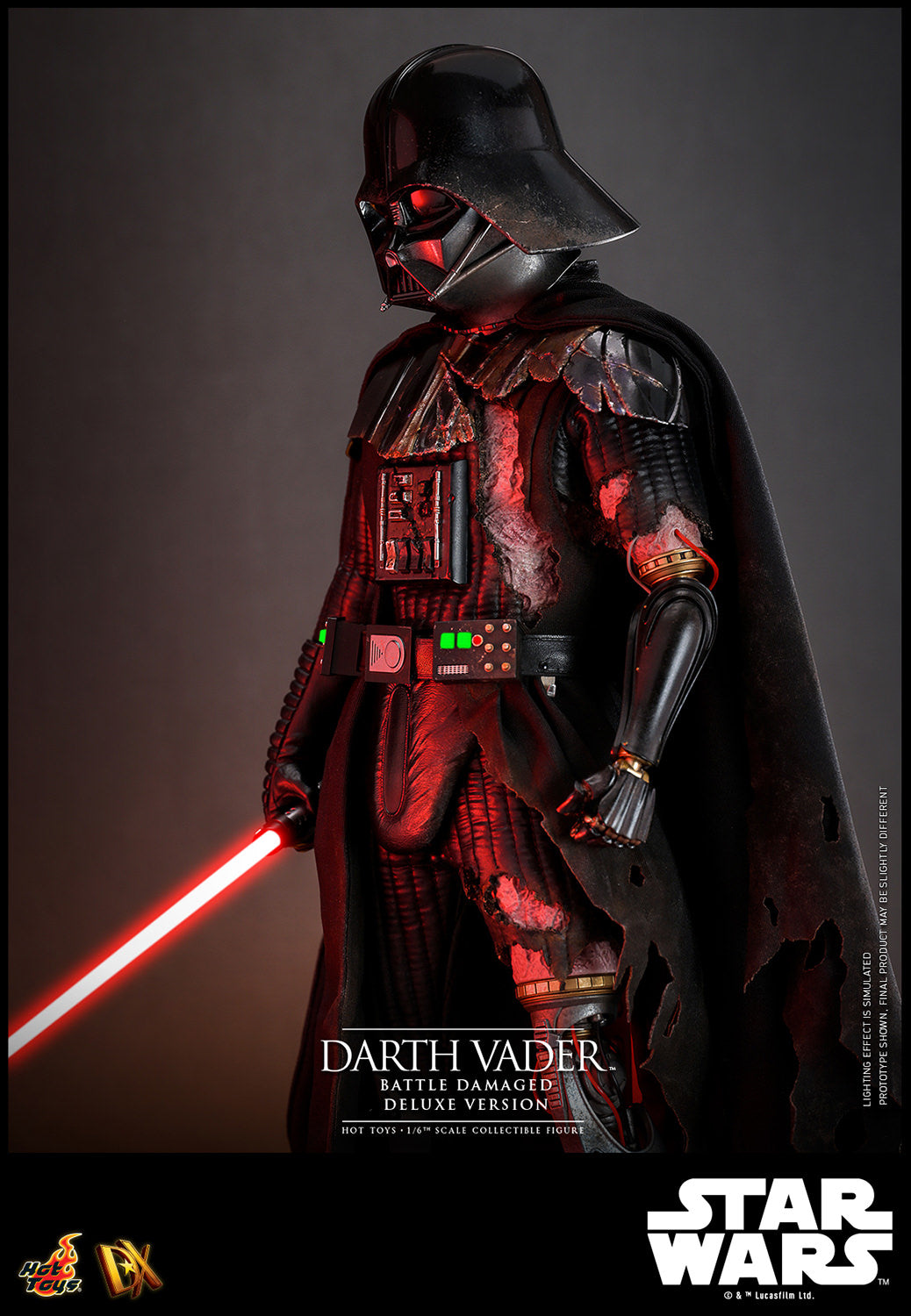 Star Wars Darth Vader DX45 Battle Damaged Deluxe Version ⅙ Scale Figure - Collectors Row Inc.