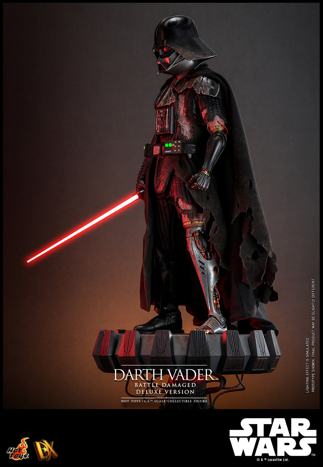 Star Wars Darth Vader DX45 Battle Damaged Deluxe Version ⅙ Scale Figure - Collectors Row Inc.