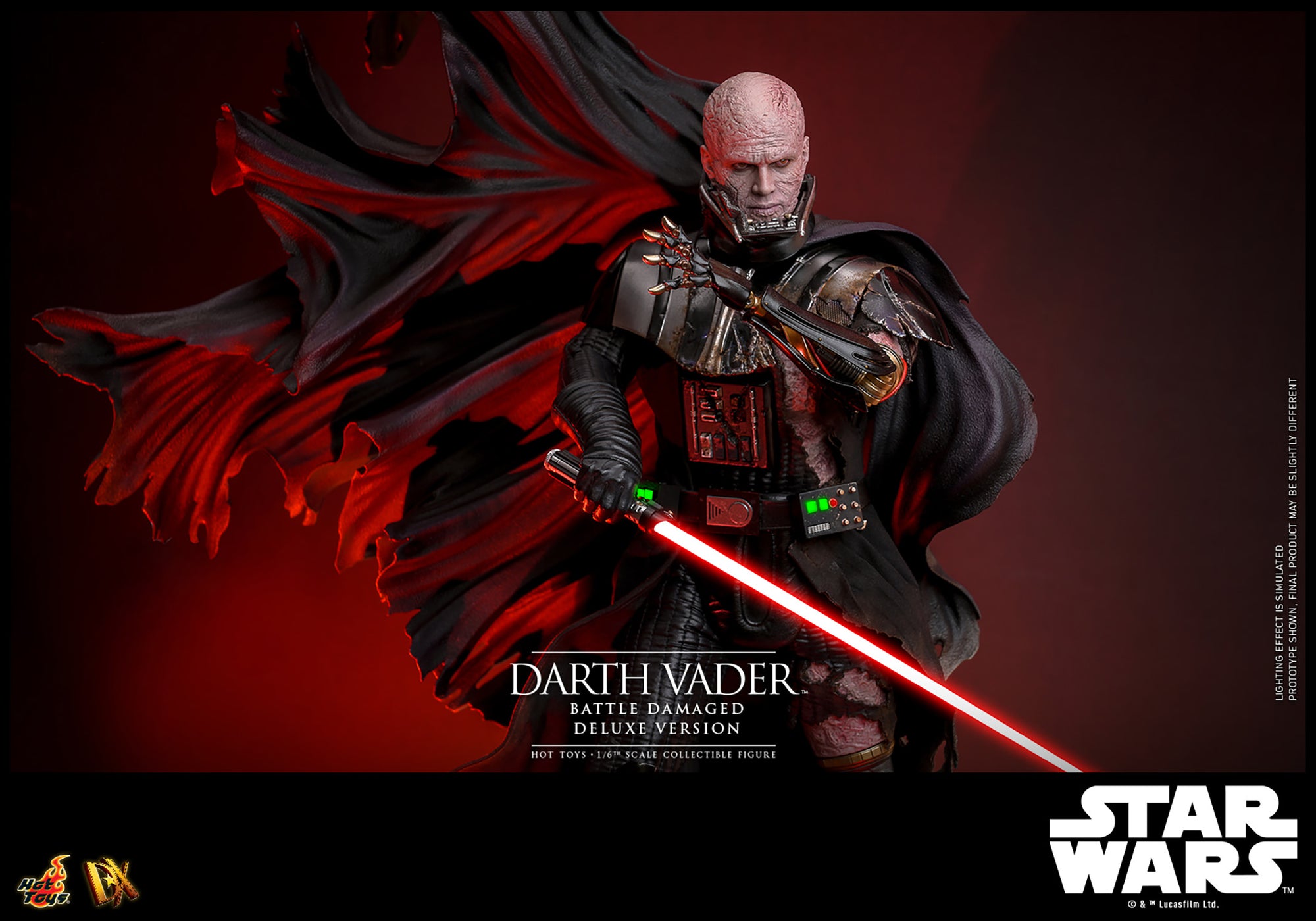 Star Wars Darth Vader DX45 Battle Damaged Deluxe Version ⅙ Scale Figure - Collectors Row Inc.