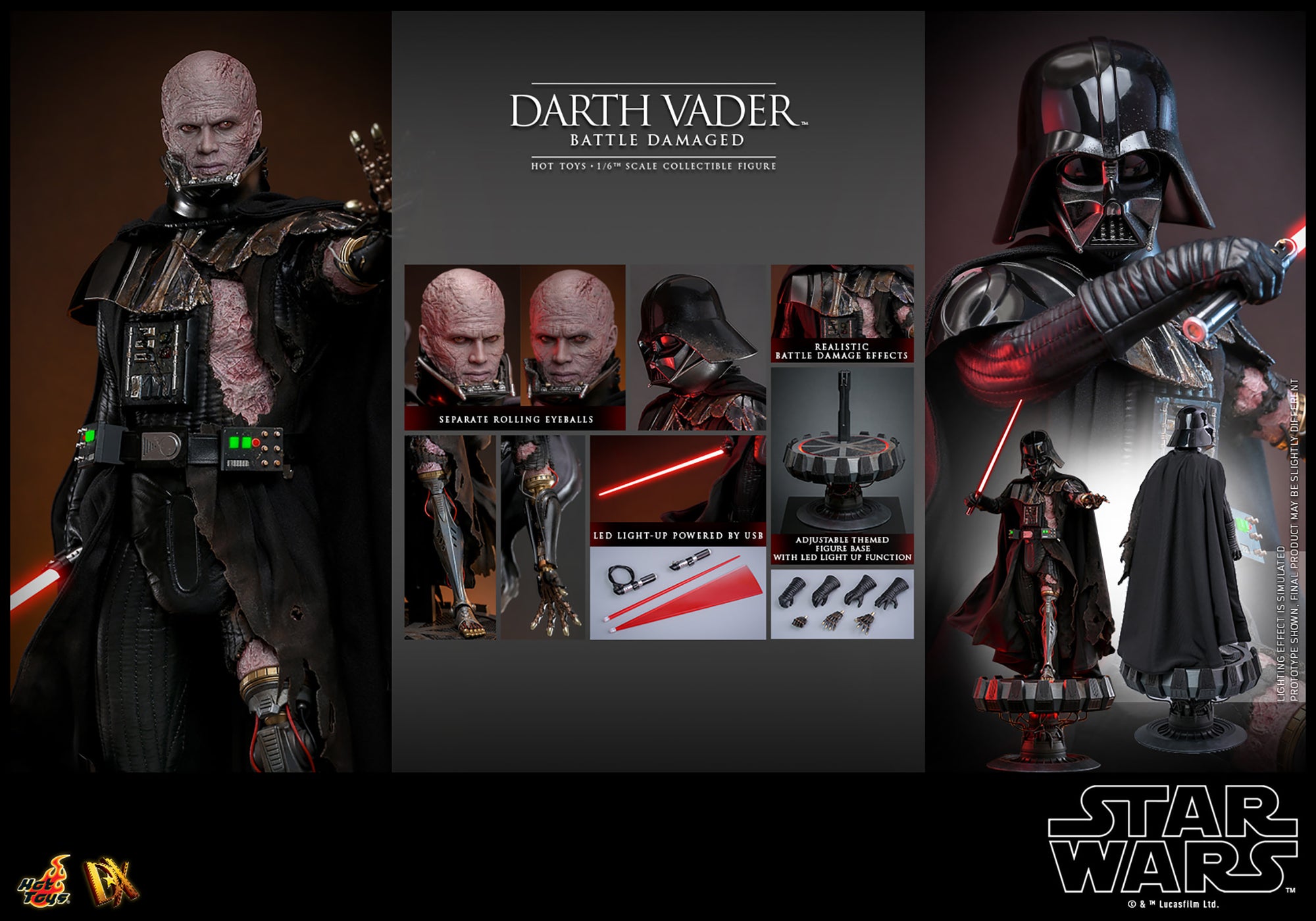 Darth Vader™ (Battle Damaged) Sixth Scale Figure