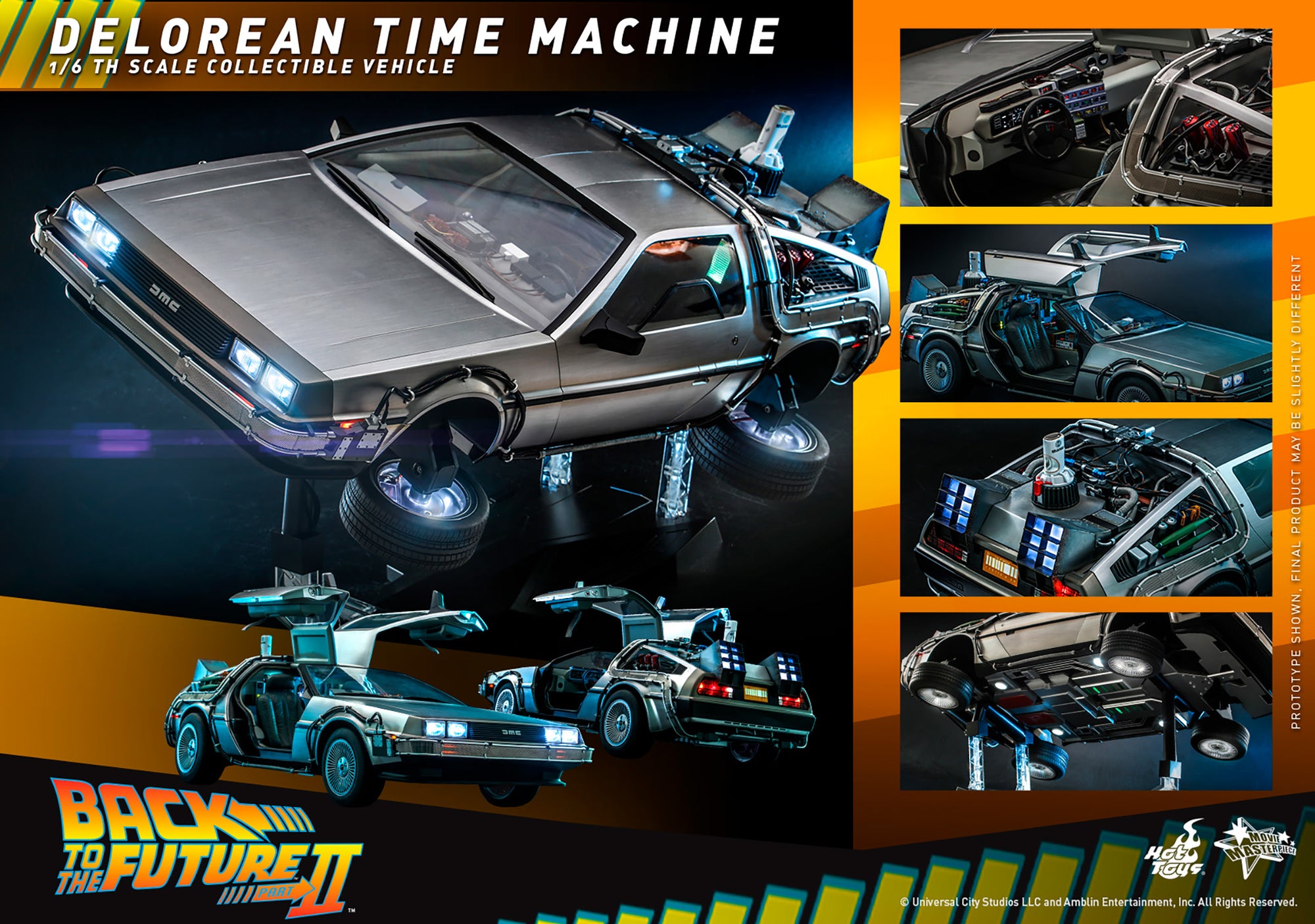DeLorean Time Machine Sixth Scale Figure