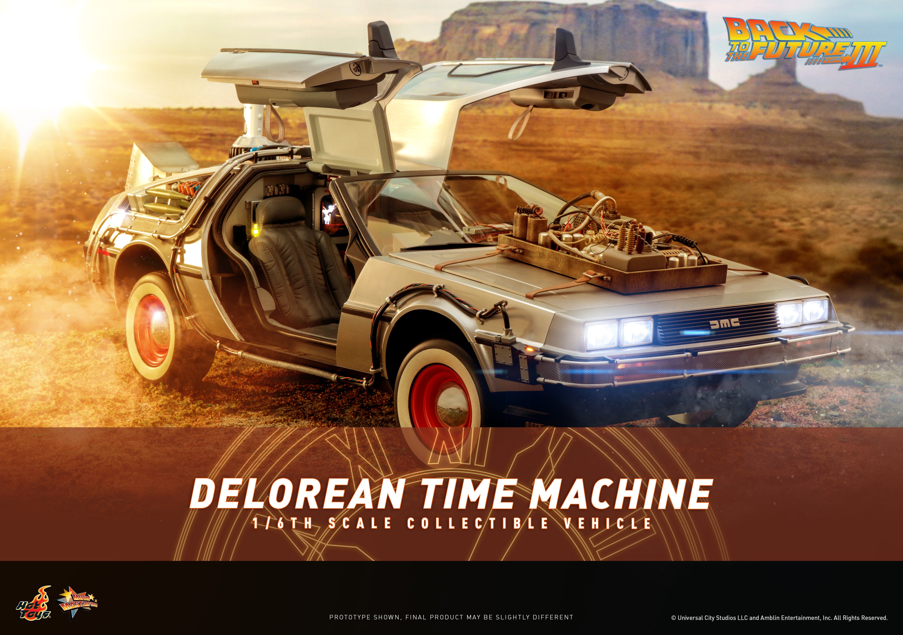 Back to the Future DeLorean Time Machine Sixth Scale Figure