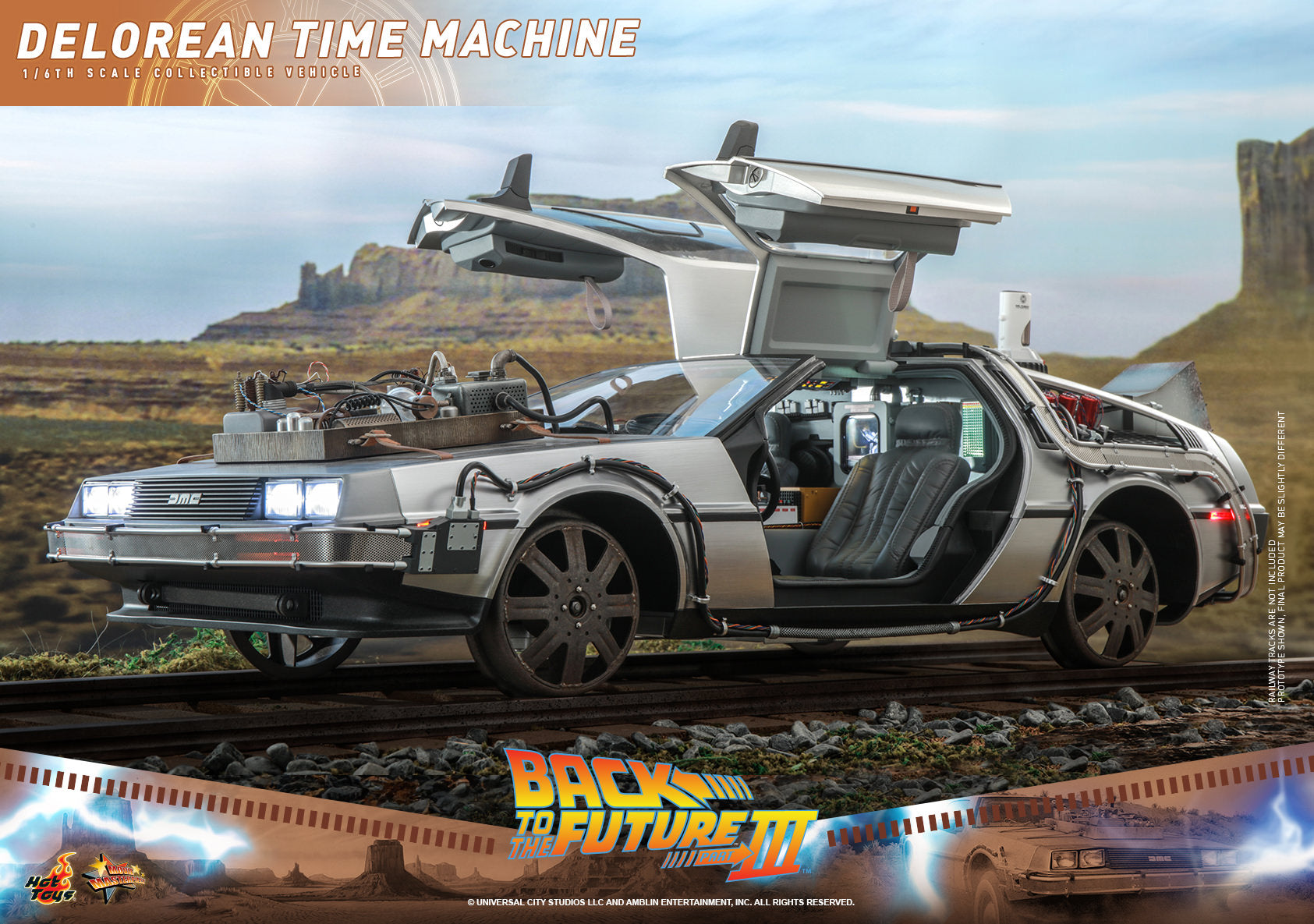 Back to the Future DeLorean Time Machine Sixth Scale Figure Accessory