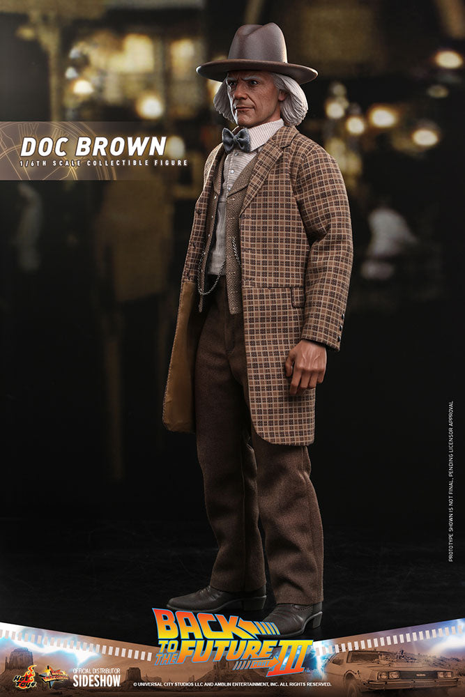 Doc Brown Back to the Future Part III Sixth Scale Figure