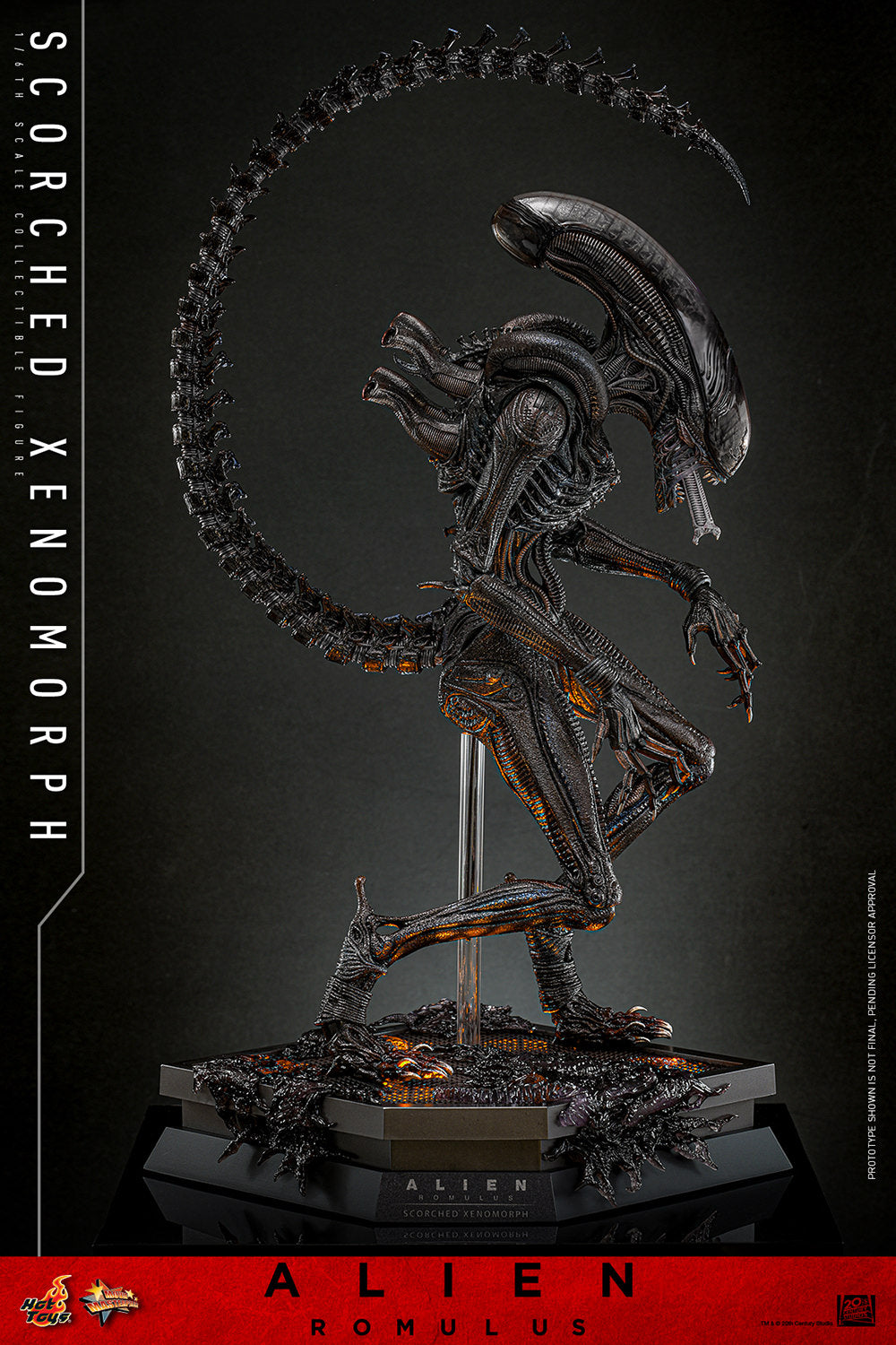 Xenomorph Alien Romulus Scorched 1/6 Scale Action Figure - Collectors Row Inc.