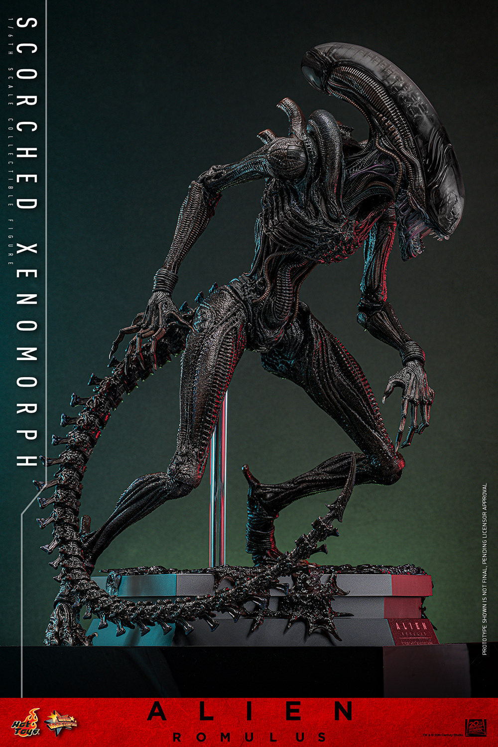 Xenomorph Alien Romulus Scorched 1/6 Scale Action Figure - Collectors Row Inc.