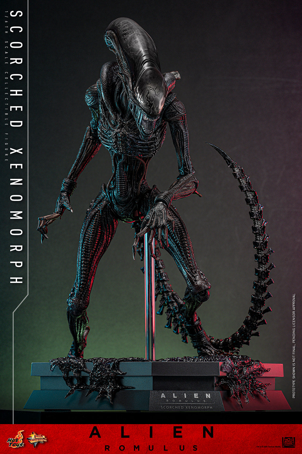 Xenomorph Alien Romulus Scorched 1/6 Scale Action Figure - Collectors Row Inc.