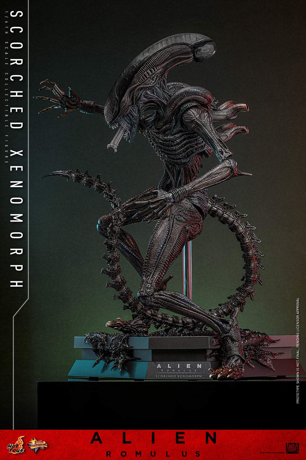 Xenomorph Alien Romulus Scorched 1/6 Scale Action Figure - Collectors Row Inc.