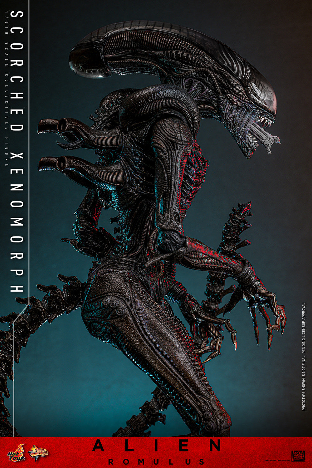 Xenomorph Alien Romulus Scorched 1/6 Scale Action Figure - Collectors Row Inc.