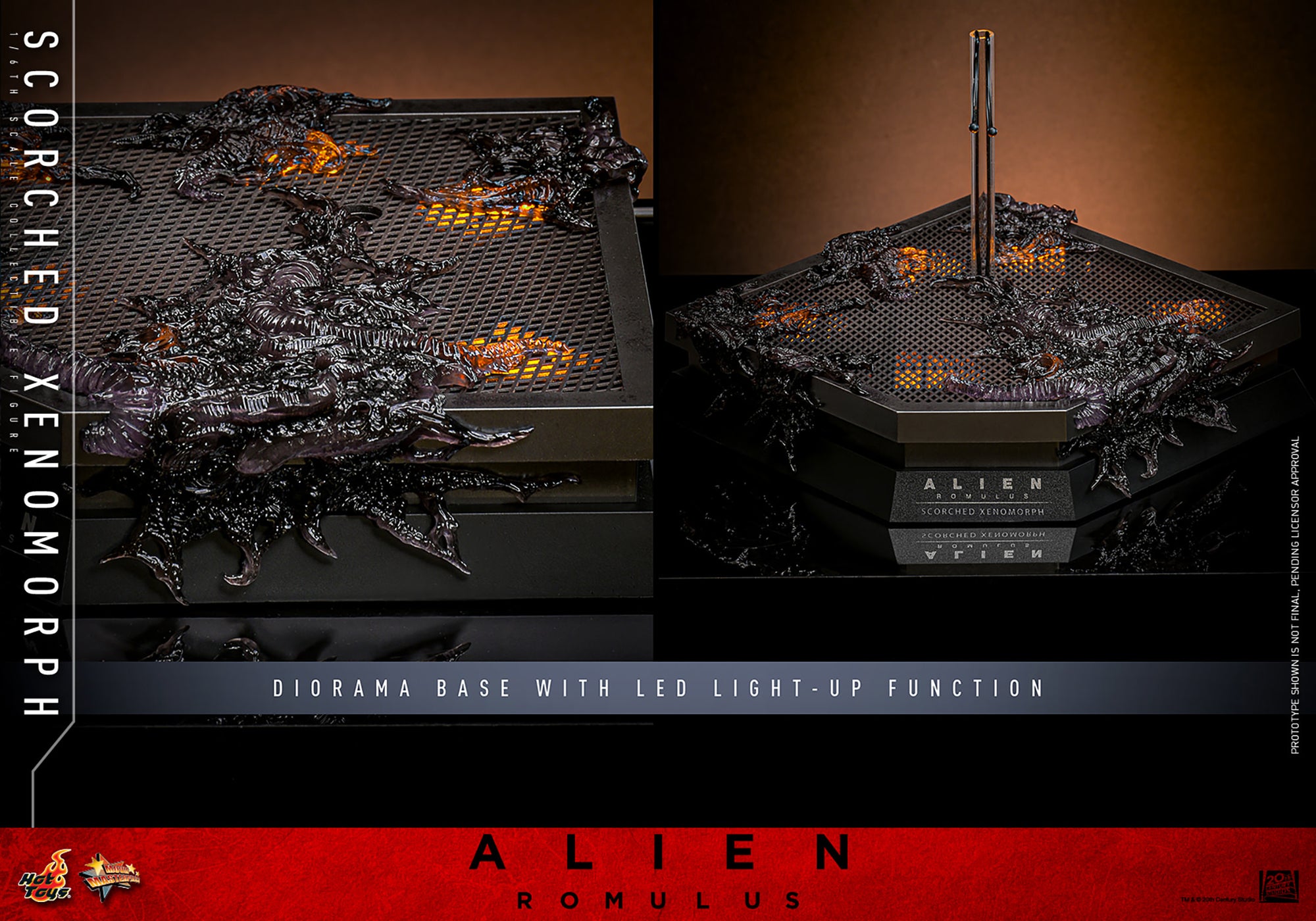 Xenomorph Alien Romulus Scorched 1/6 Scale Action Figure - Collectors Row Inc.