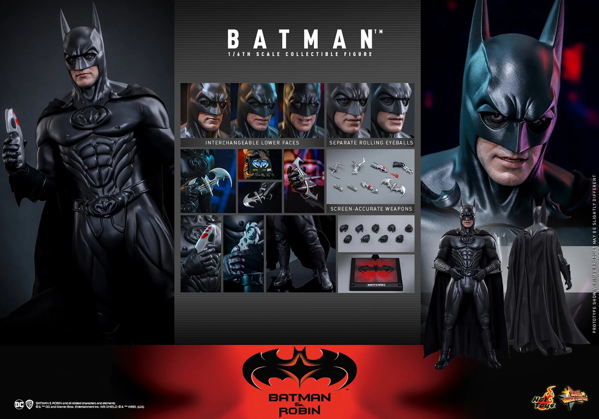 Batman - DC Batman &amp; Robin Sixth Scale Figure MMS786 - Collectors Row Inc.