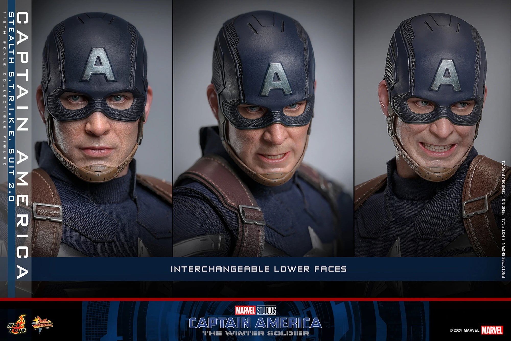 Captain America 1/6 Figure Stealth Strike Suit 2.0 MMS783 - Collectors Row Inc.