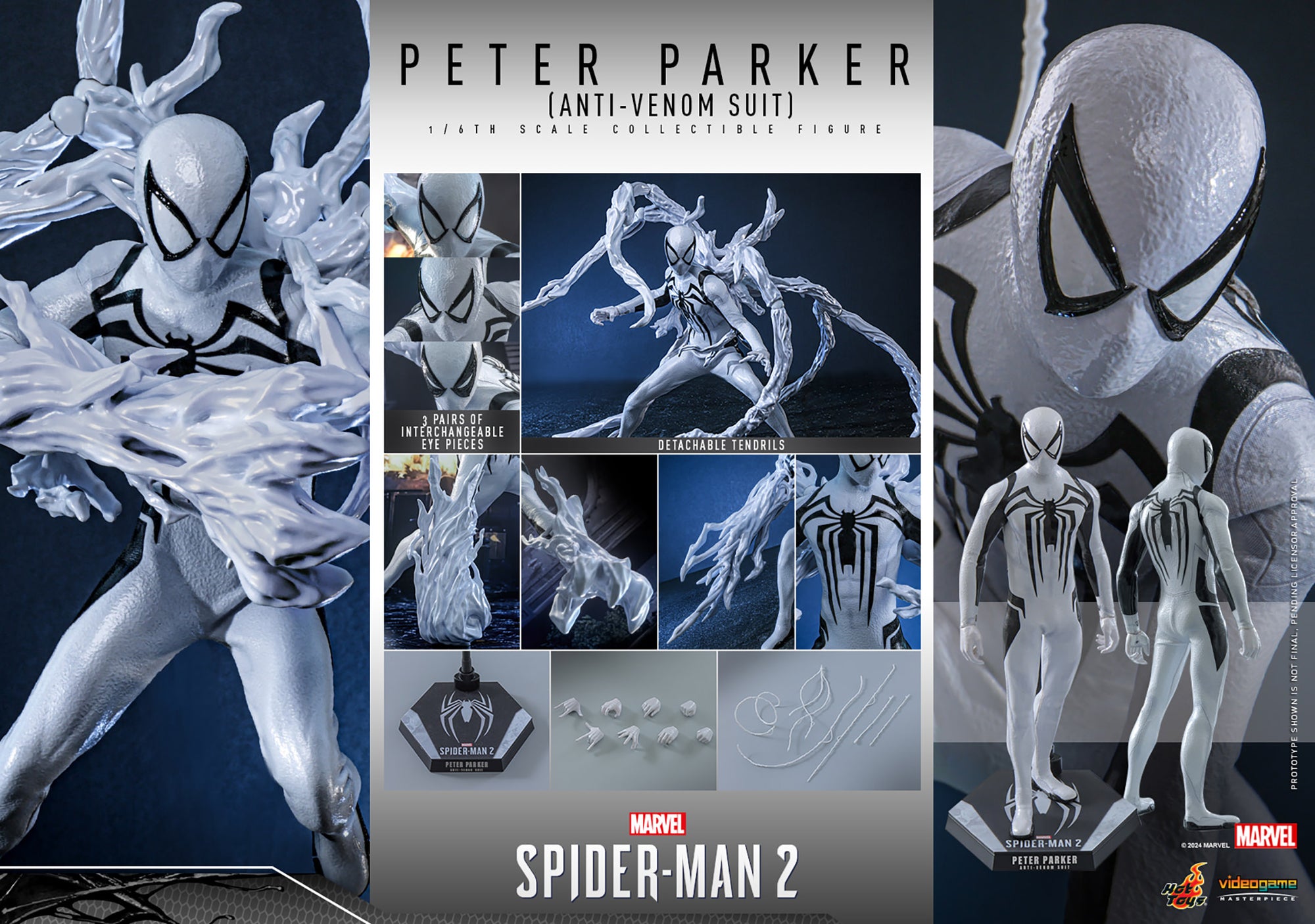 Spider-Man 2 Peter Parker Anti-Venom Suit VGM69 Marvel 1/6 Scale Figure