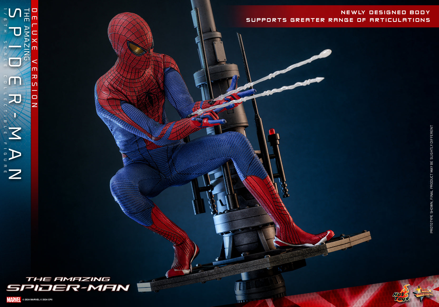Hot Toys Amazing Spider-Man Deluxe Version Sixth Scale Action Figure - MMS772 - Collectors Row Inc.