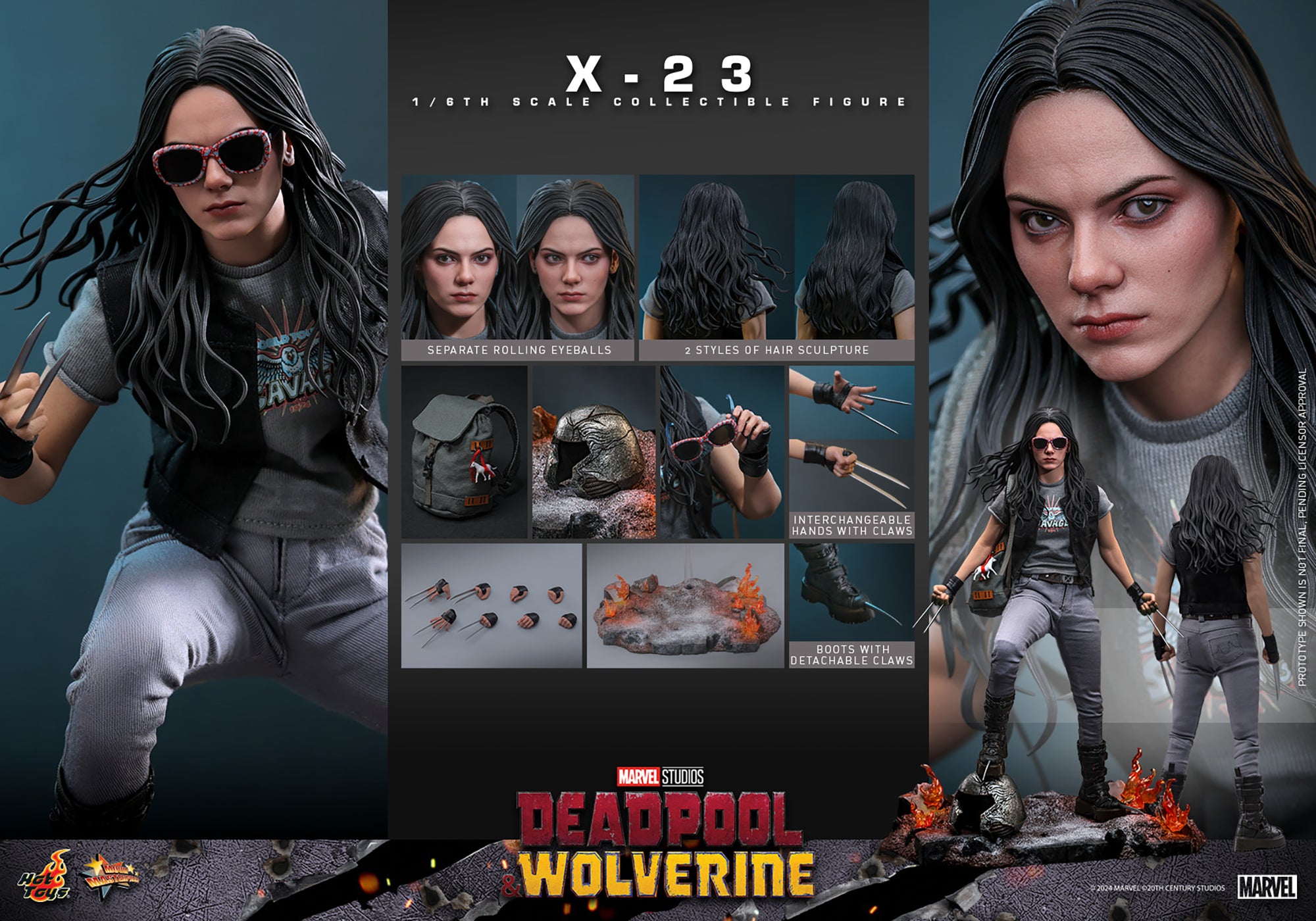 X23 Deadpool &amp; Wolverine Laura Kinney MMS781 1/6 Scale Figure