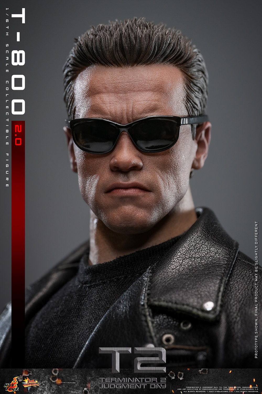 Terminator 2 Judgment Day T-800 2.0 Version 1/6 Figure MMS795 - Collectors Row Inc.