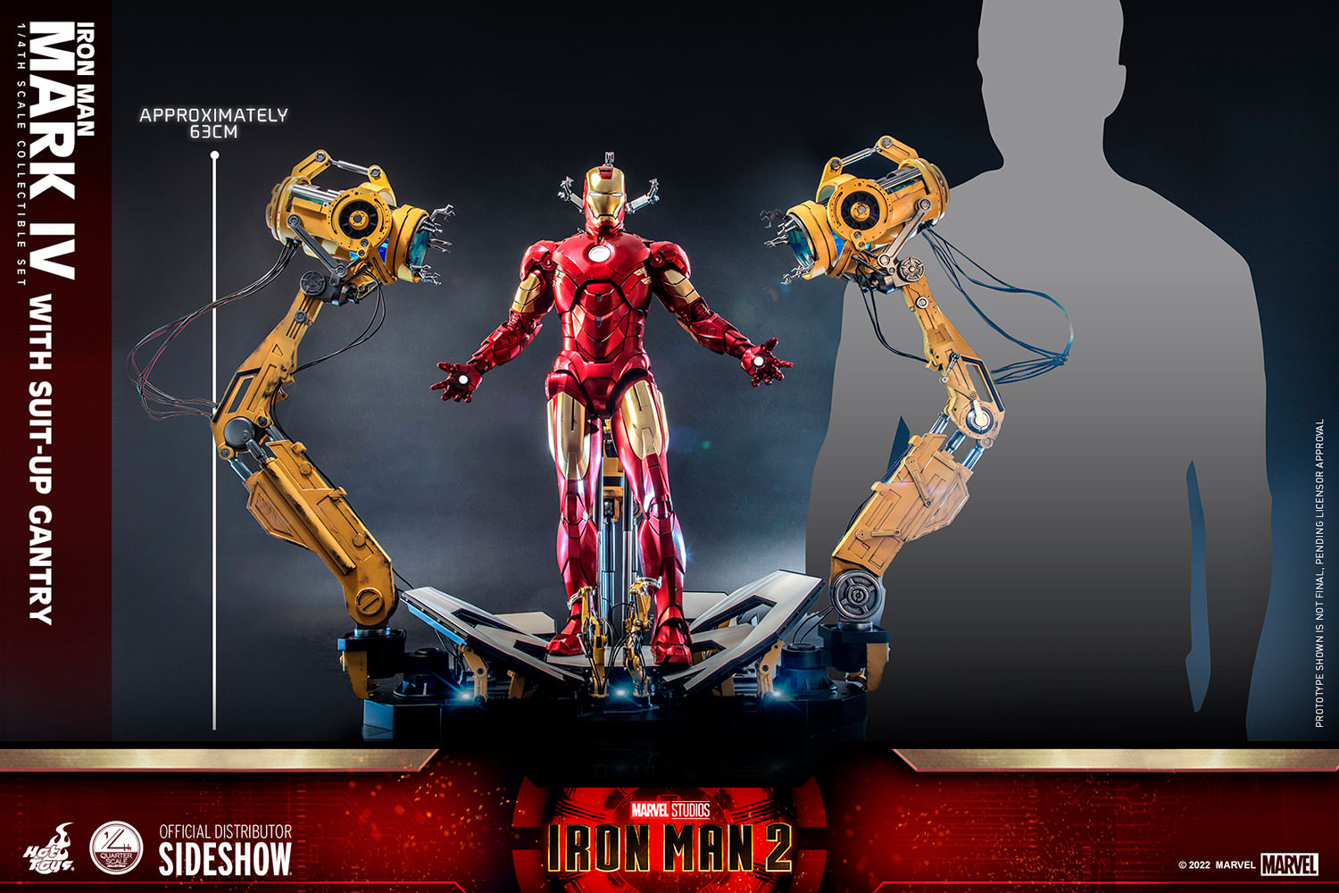 Iron Man Mark IV With Suit-Up Gantry 1/4 Scale Collectible Set
