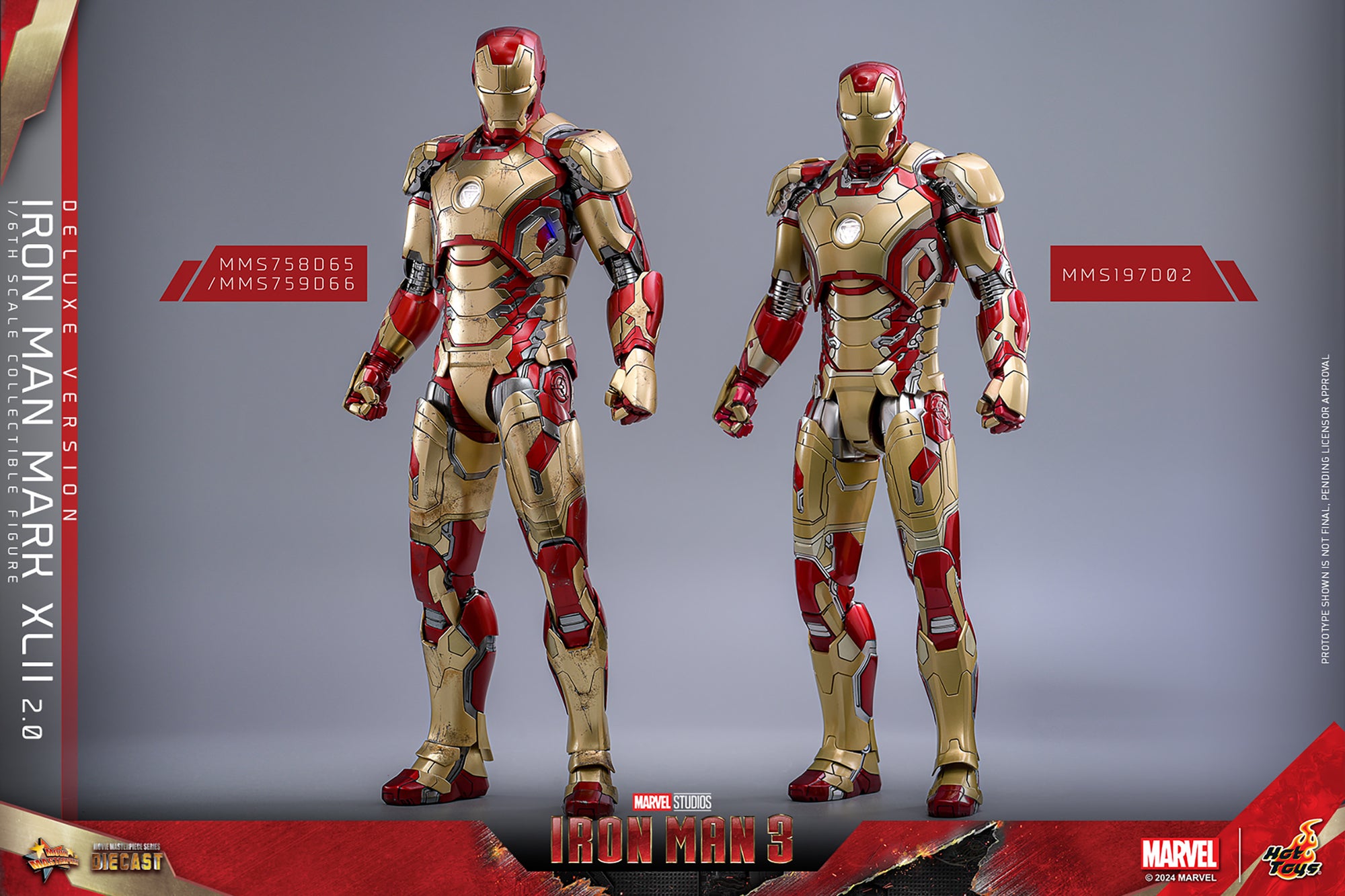 Iron Man Mark XLII (2.0) Deluxe Sixth Scale Figure