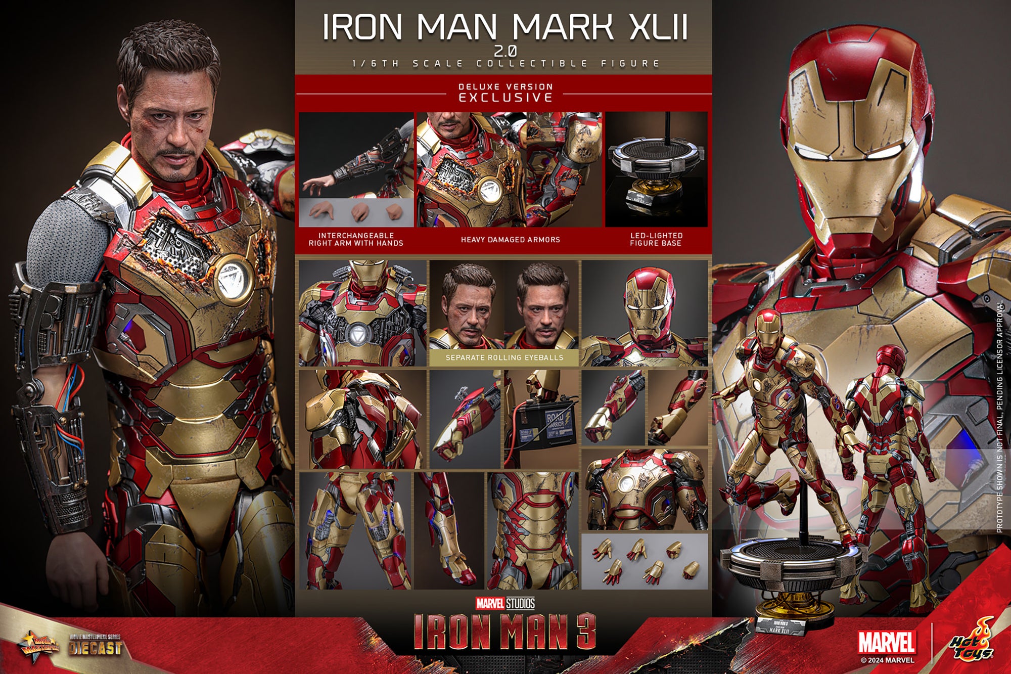 Iron Man Mark XLII (2.0) Deluxe Sixth Scale Figure