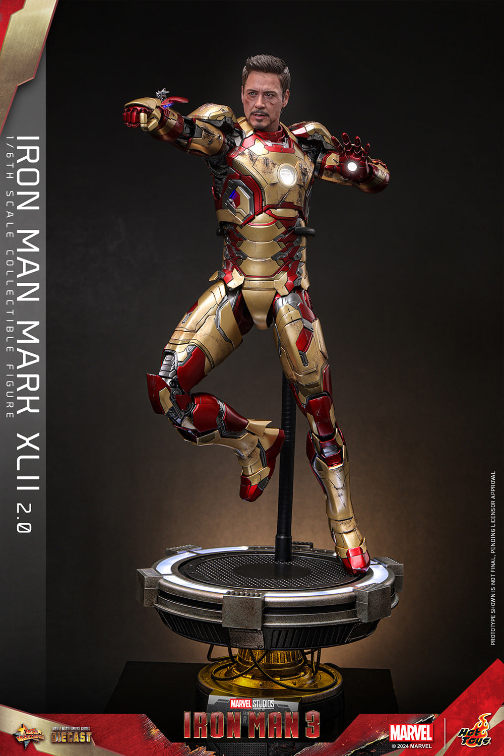 Iron Man 3 Mark XLII 2.0 1/6 Scale Marvel Figure MMS758D65
