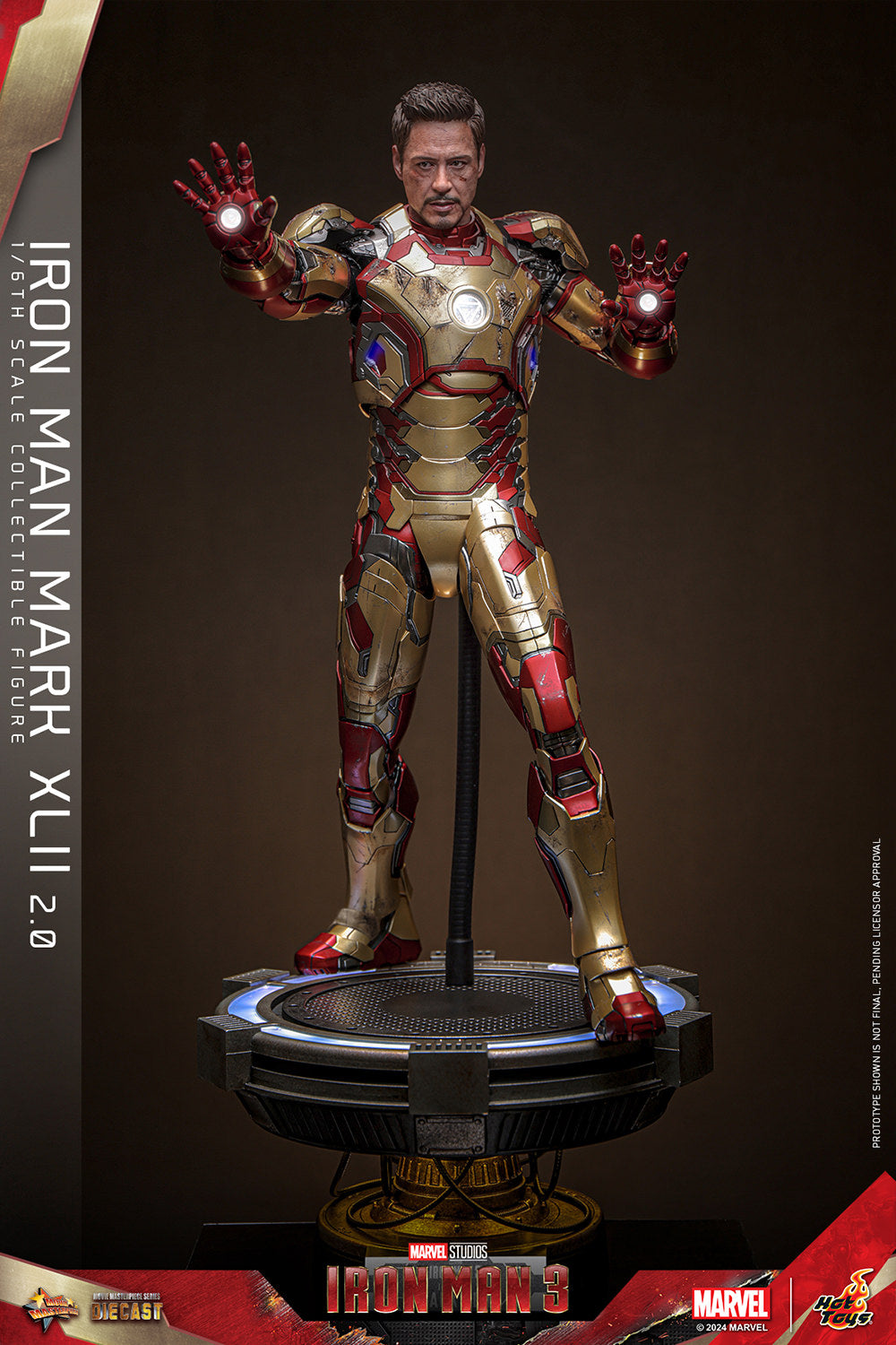 Iron Man 3 Mark XLII 2.0 1/6 Scale Marvel Figure MMS758D65