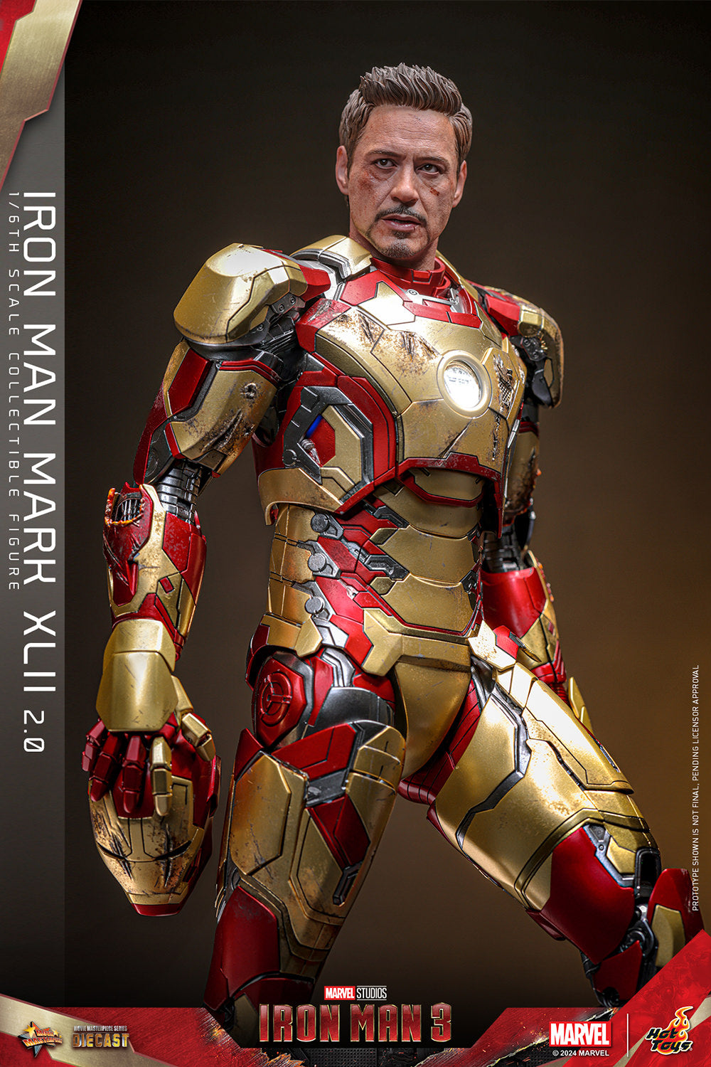 Iron Man 3 Mark XLII 2.0 1/6 Scale Marvel Figure MMS758D65