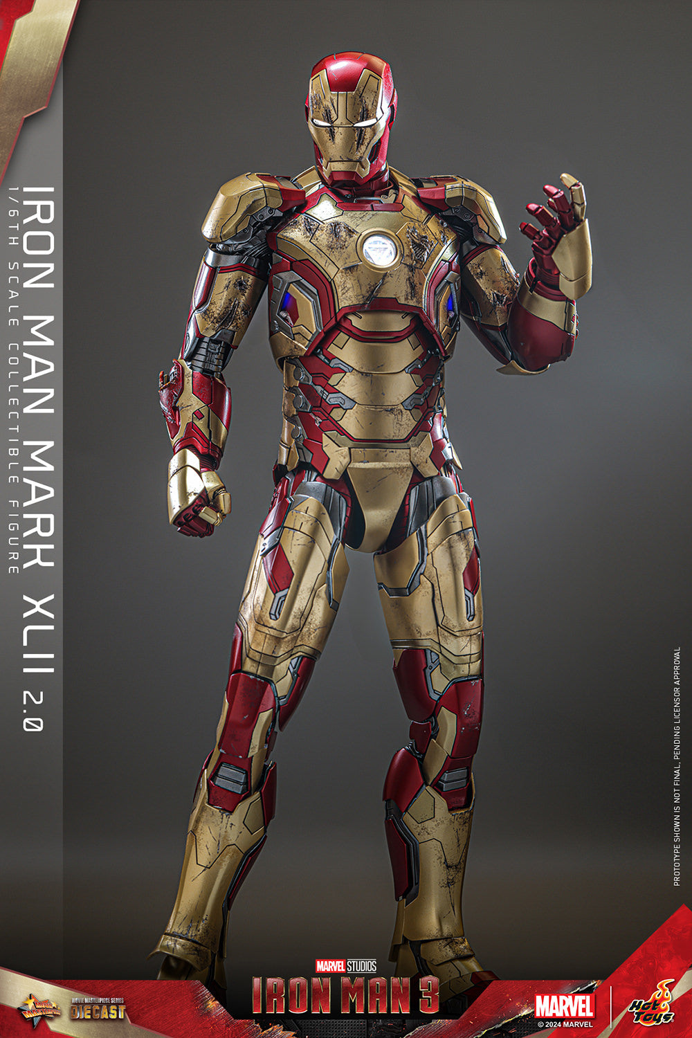 Iron Man 3 Mark XLII 2.0 1/6 Scale Marvel Figure MMS758D65