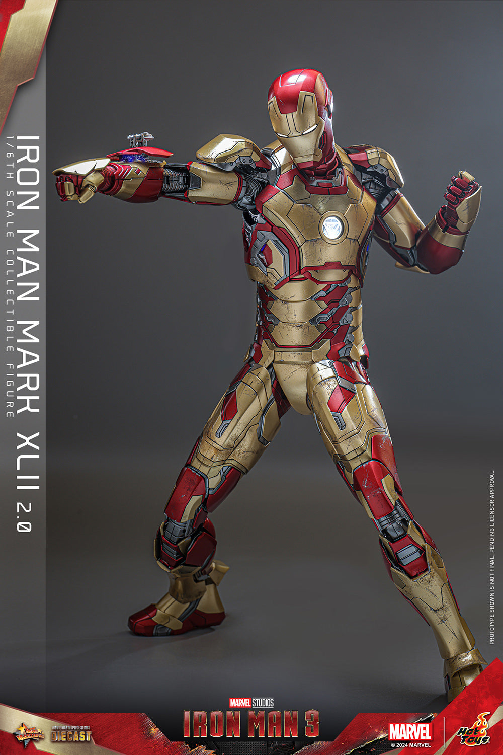 Iron Man 3 Mark XLII 2.0 1/6 Scale Marvel Figure MMS758D65