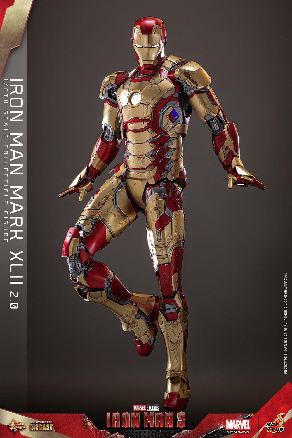 Iron Man 3 Mark XLII 2.0 1/6 Scale Marvel Figure MMS758D65