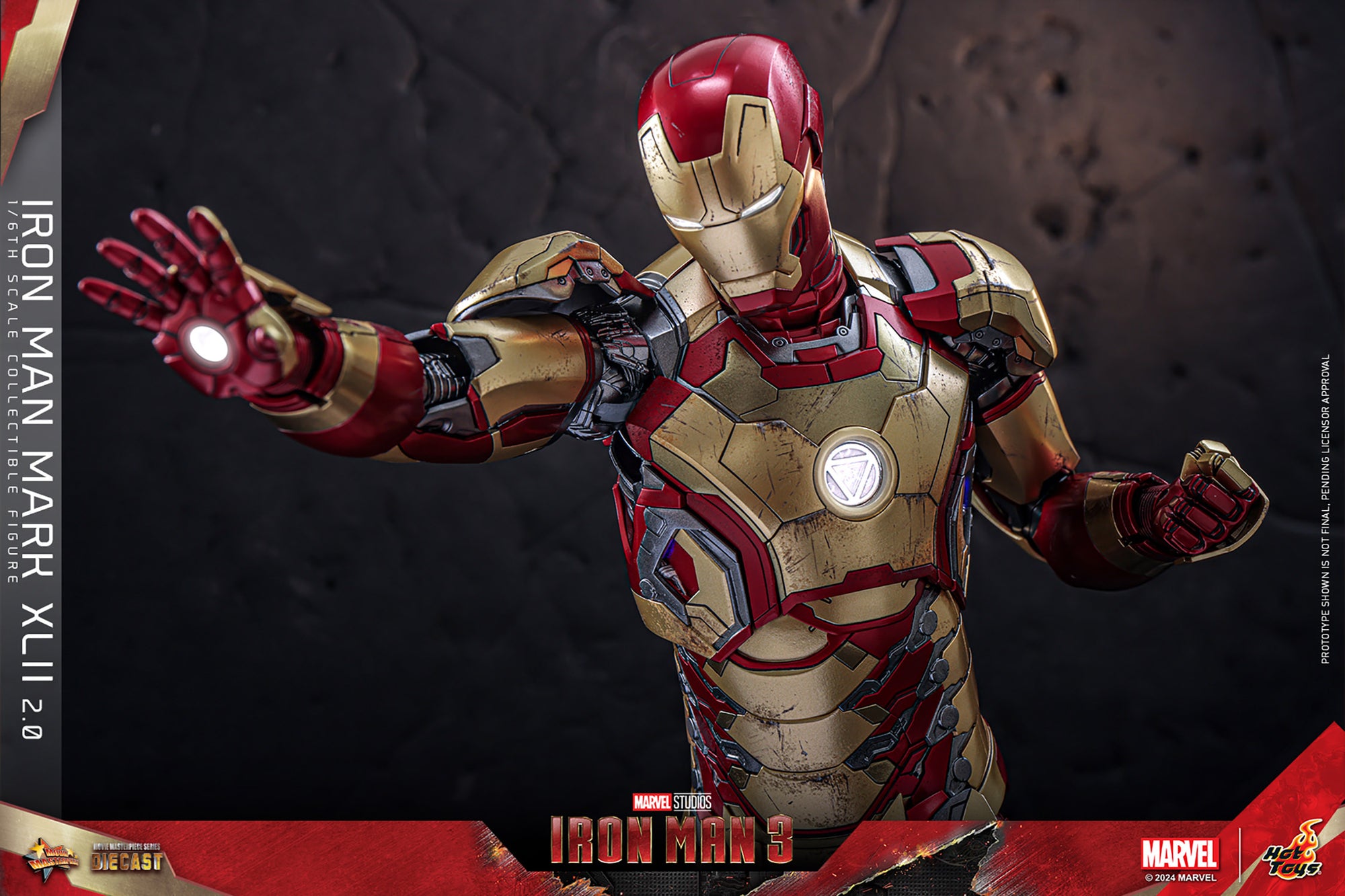 Iron Man 3 Mark XLII 2.0 1/6 Scale Marvel Figure MMS758D65