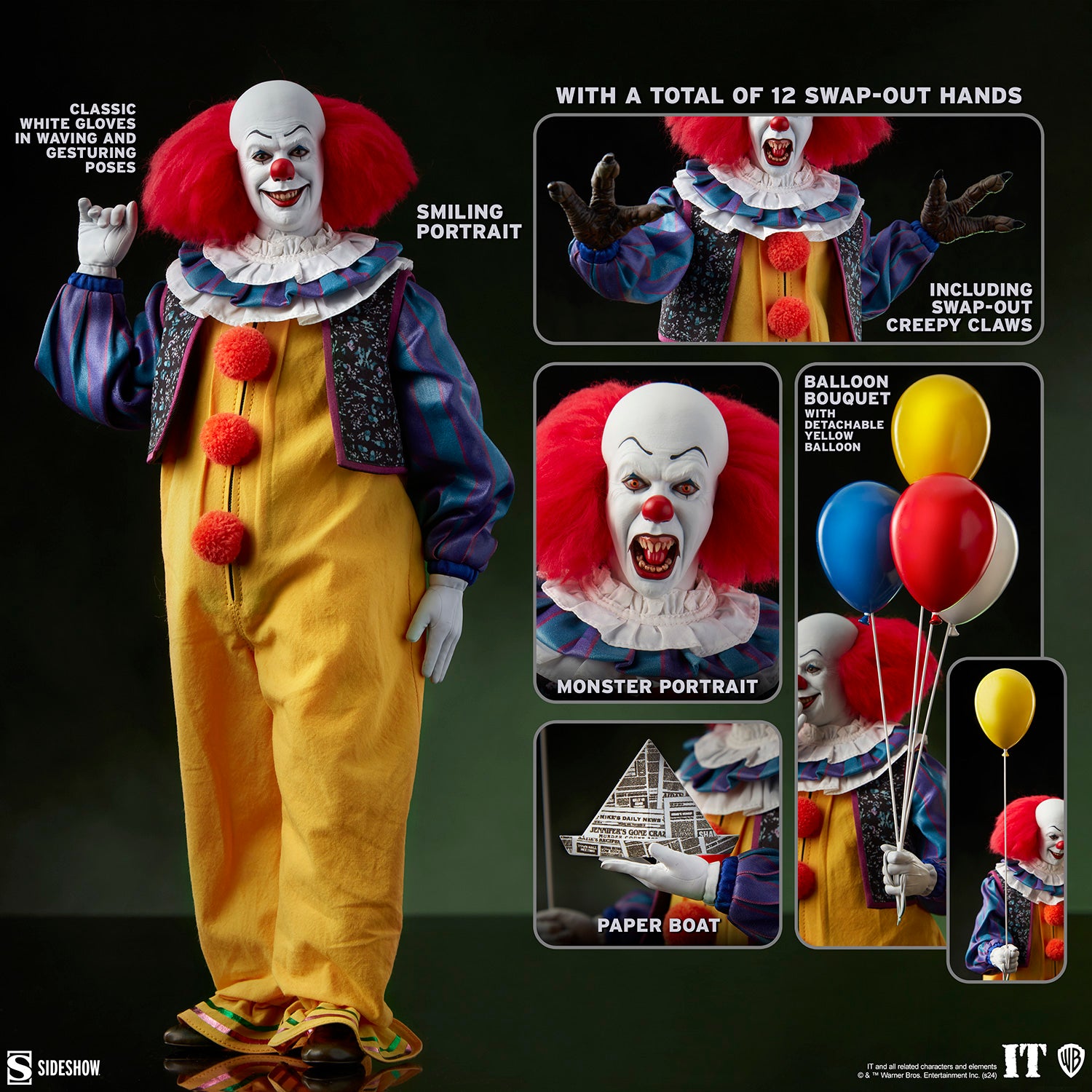 CA - Retro Pennywise 1990 - NECA Figurine 20cm – Funky Merch