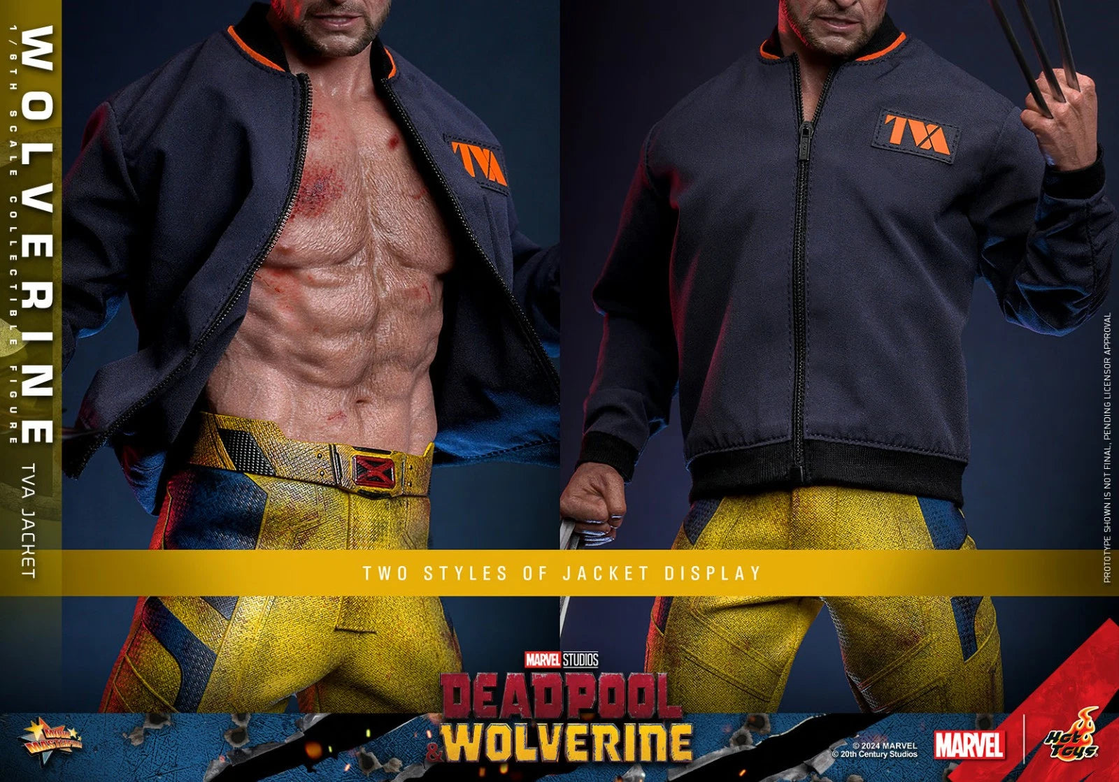 Wolverine TVA Jacket Version 1/6 Scale 12" Figure Marvel MMS756