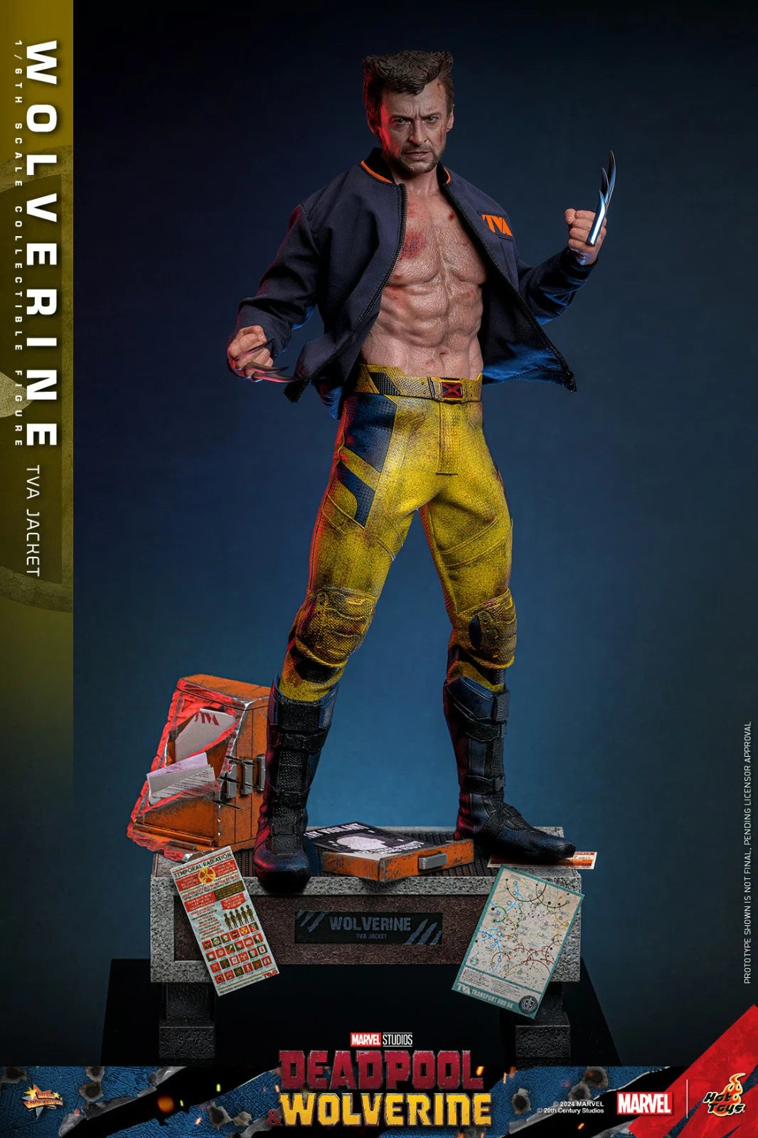 Wolverine TVA Jacket Version 1/6 Scale 12" Figure Marvel MMS756