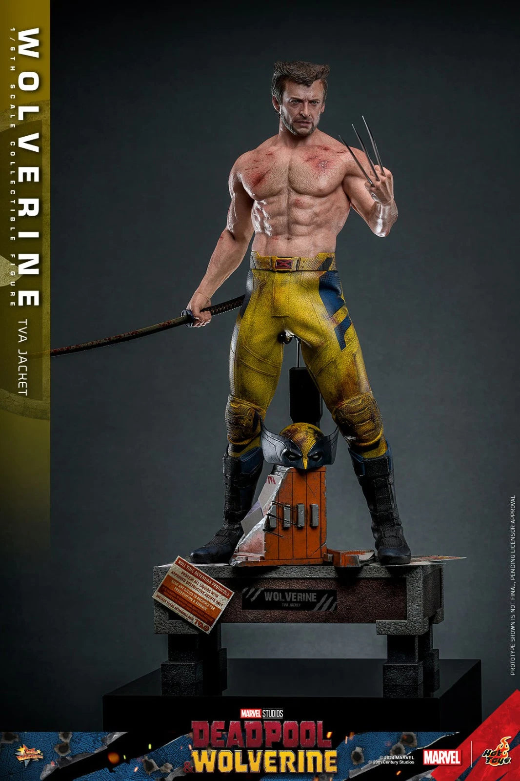 Wolverine TVA Jacket Version 1/6 Scale 12" Figure Marvel MMS756