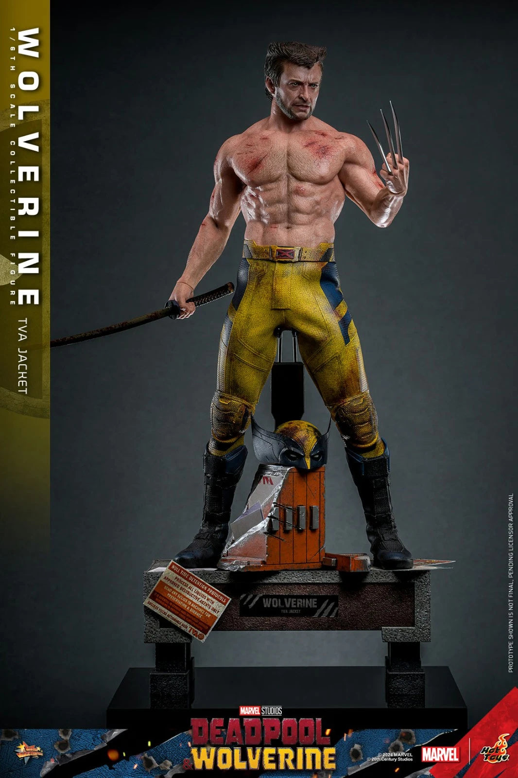 Wolverine TVA Jacket Version 1/6 Scale 12" Figure Marvel MMS756