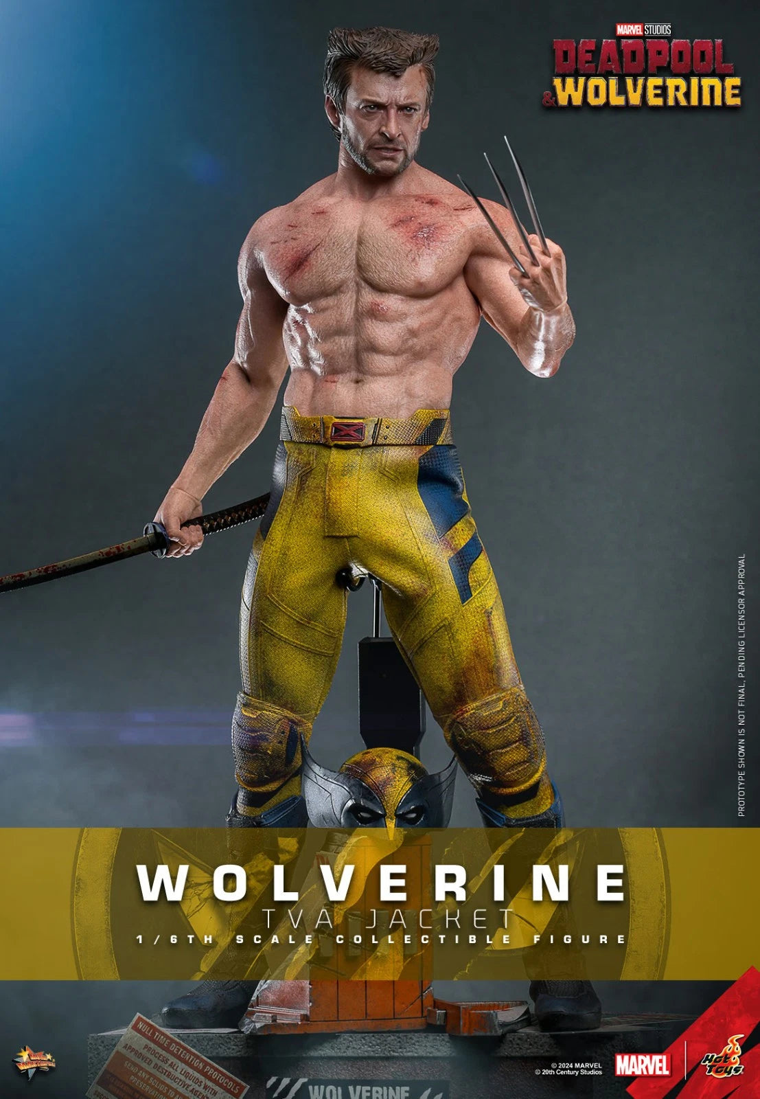 Wolverine TVA Jacket Version 1/6 Scale 12" Figure Marvel MMS756